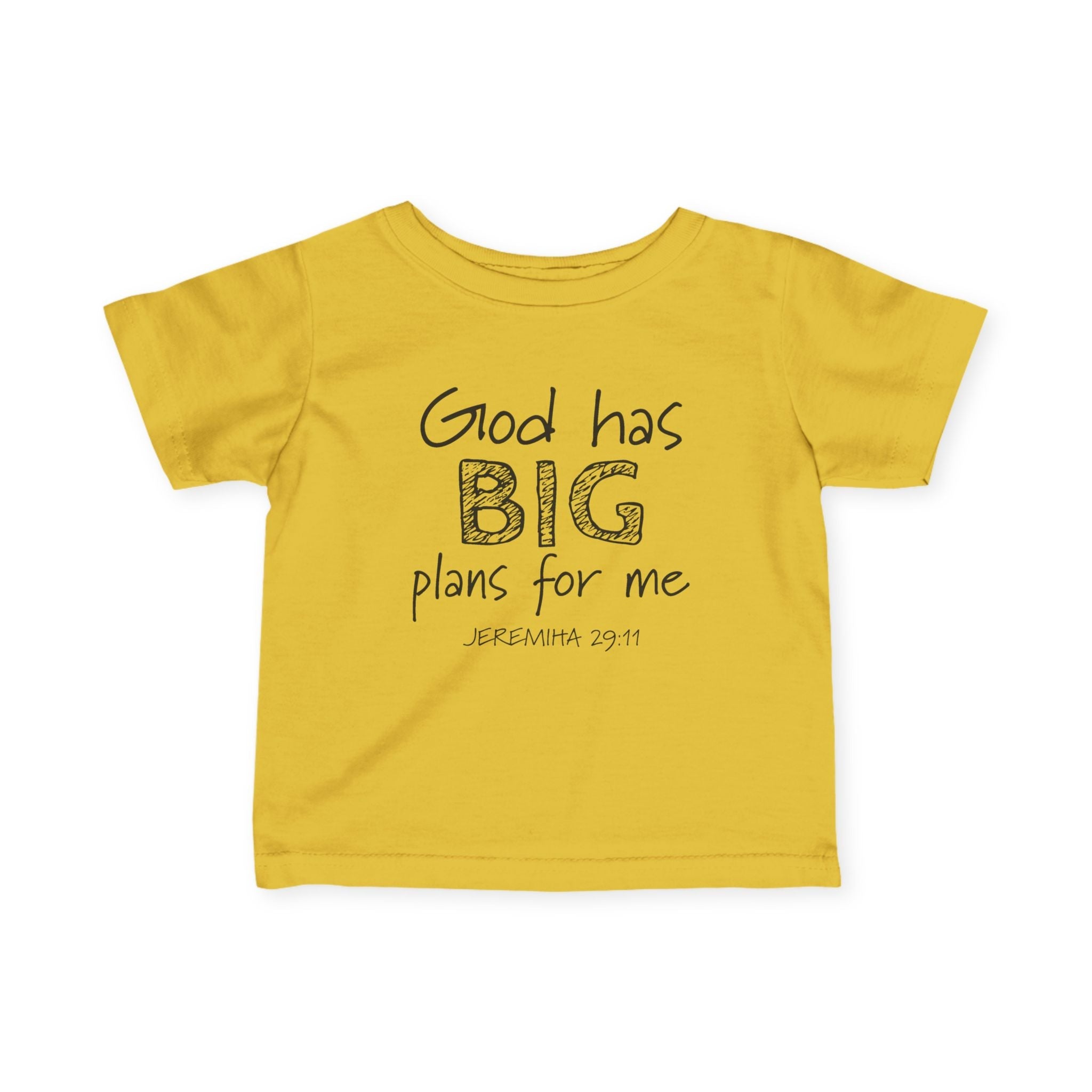 Faith based Infant Tee - God Has Big Plans For Me | Kids clothes by atgodanddesigns