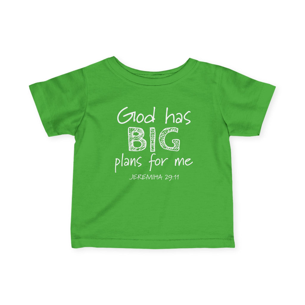 Faith based Infant Tee - God Has Big Plans For Me | Kids clothes by atgodanddesigns