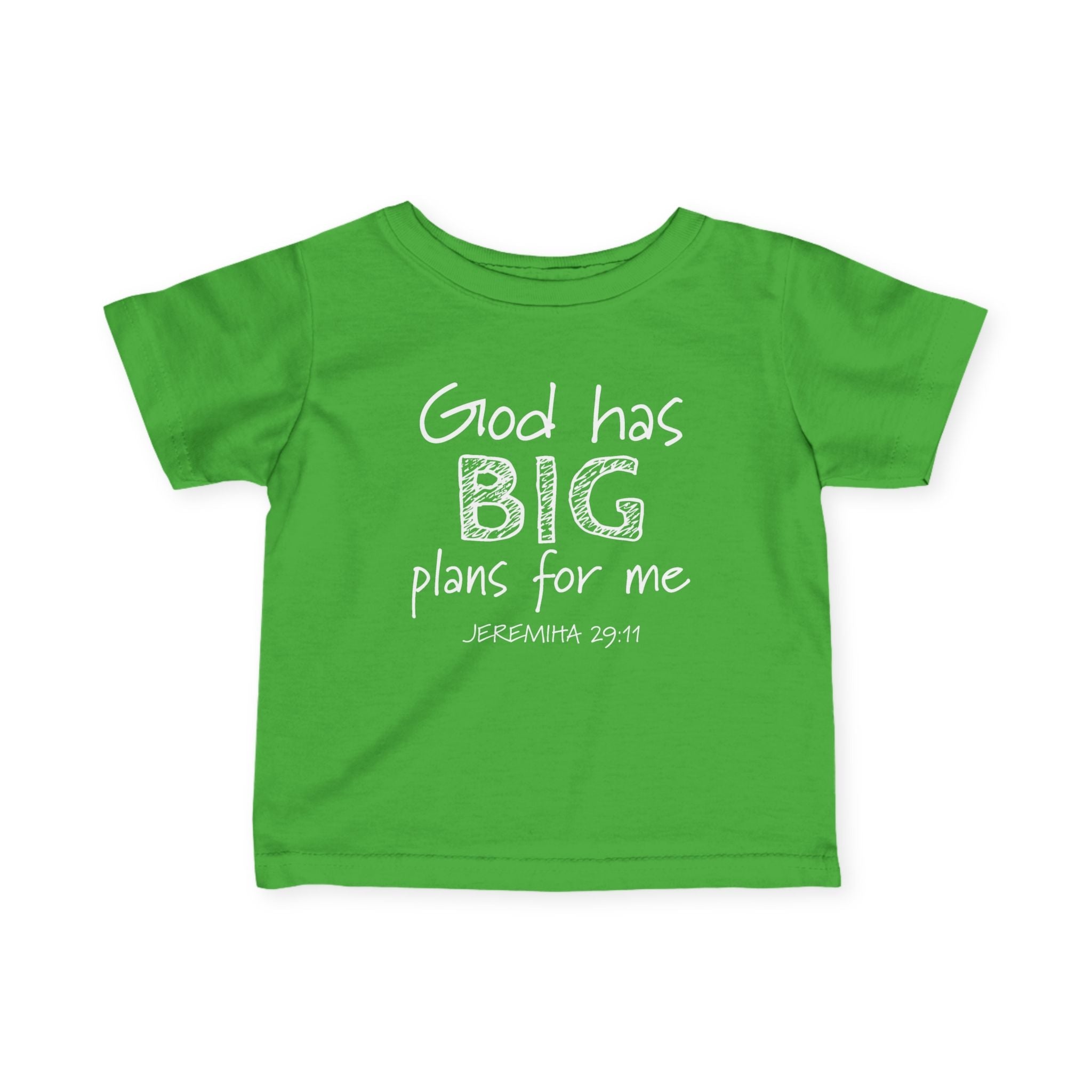 Faith based Infant Tee - God Has Big Plans For Me | Kids clothes by atgodanddesigns