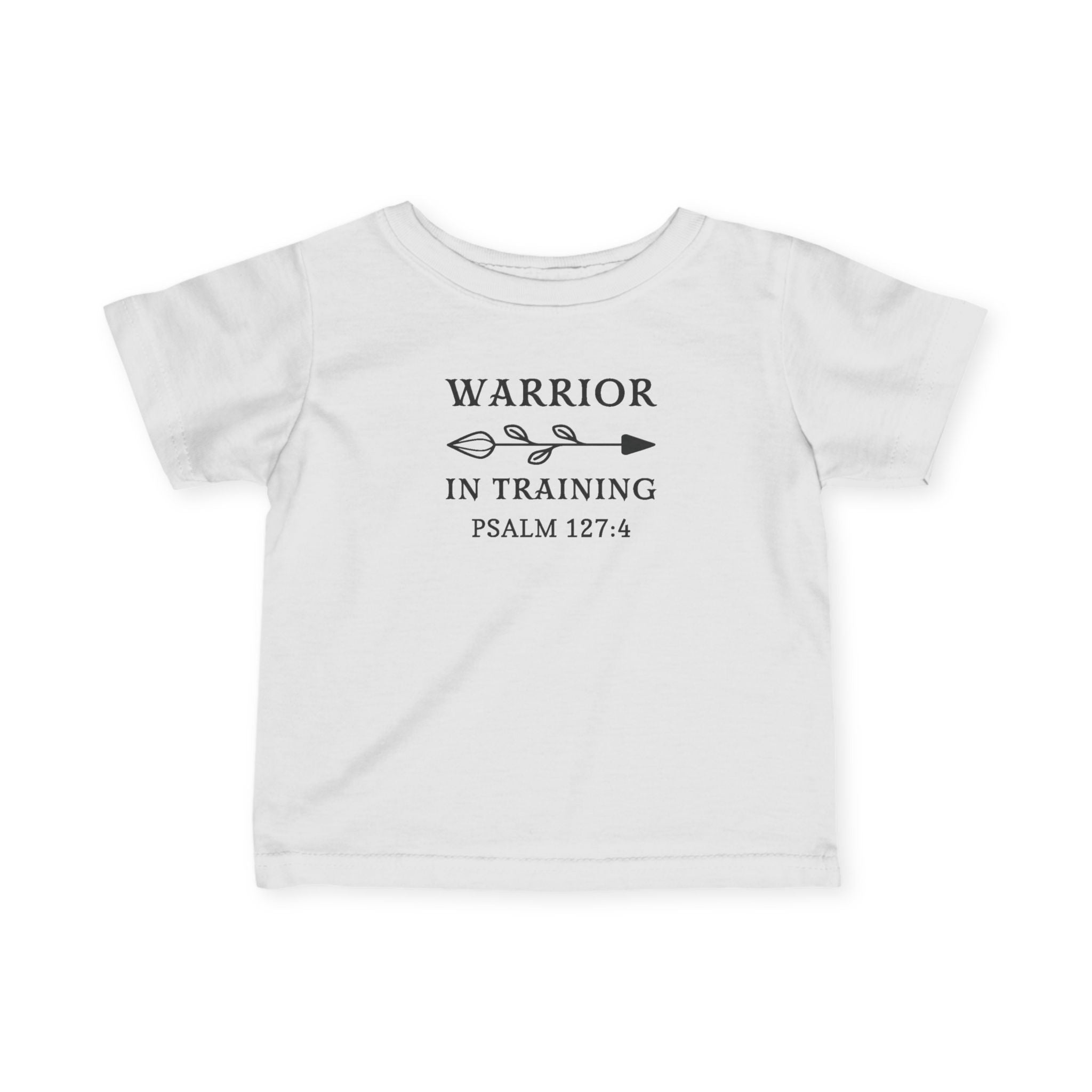 Faith Based Infant Tee - Warrior in Training | Kids clothes by atgodanddesigns