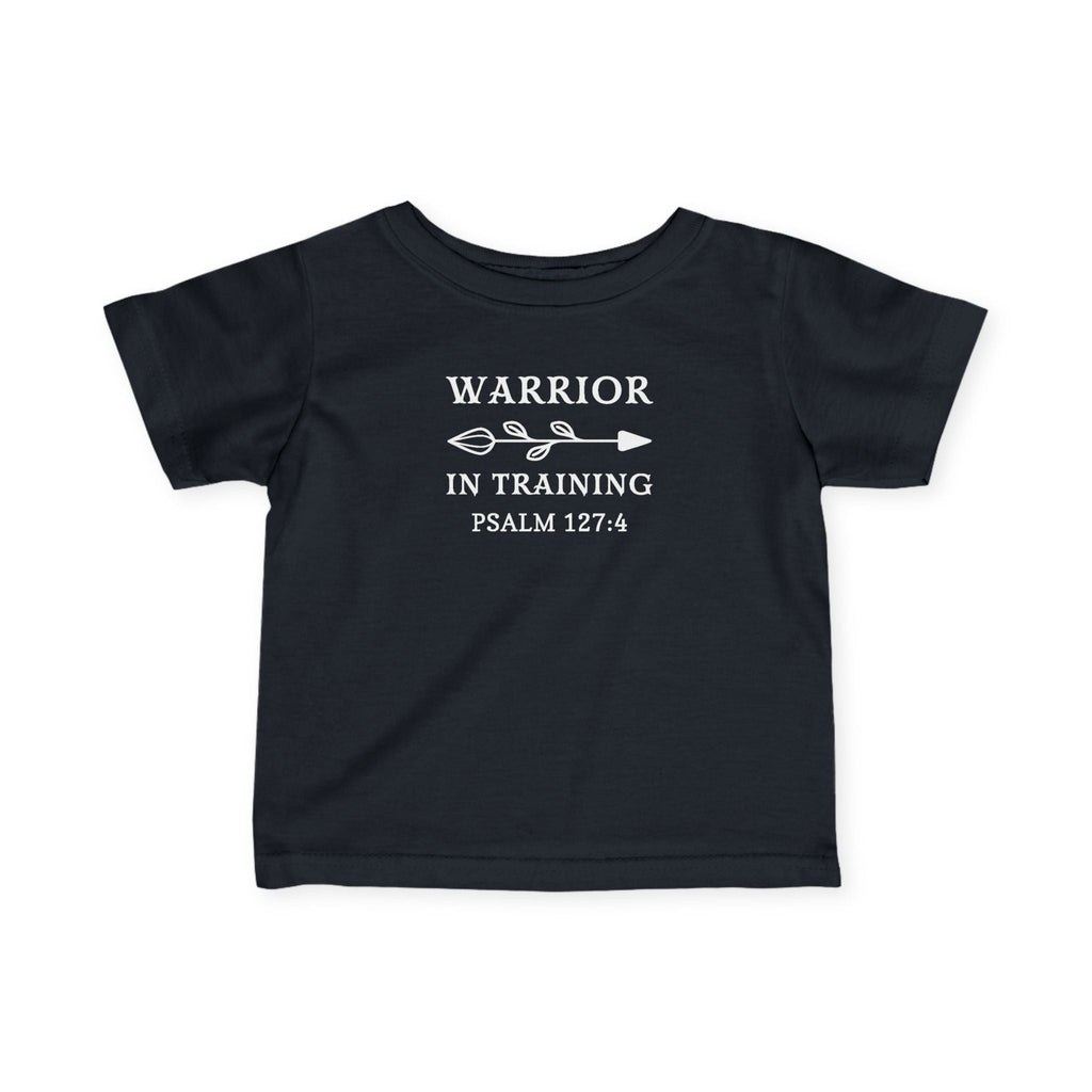 Faith Based Infant Tee - Warrior in Training | Kids clothes by atgodanddesigns