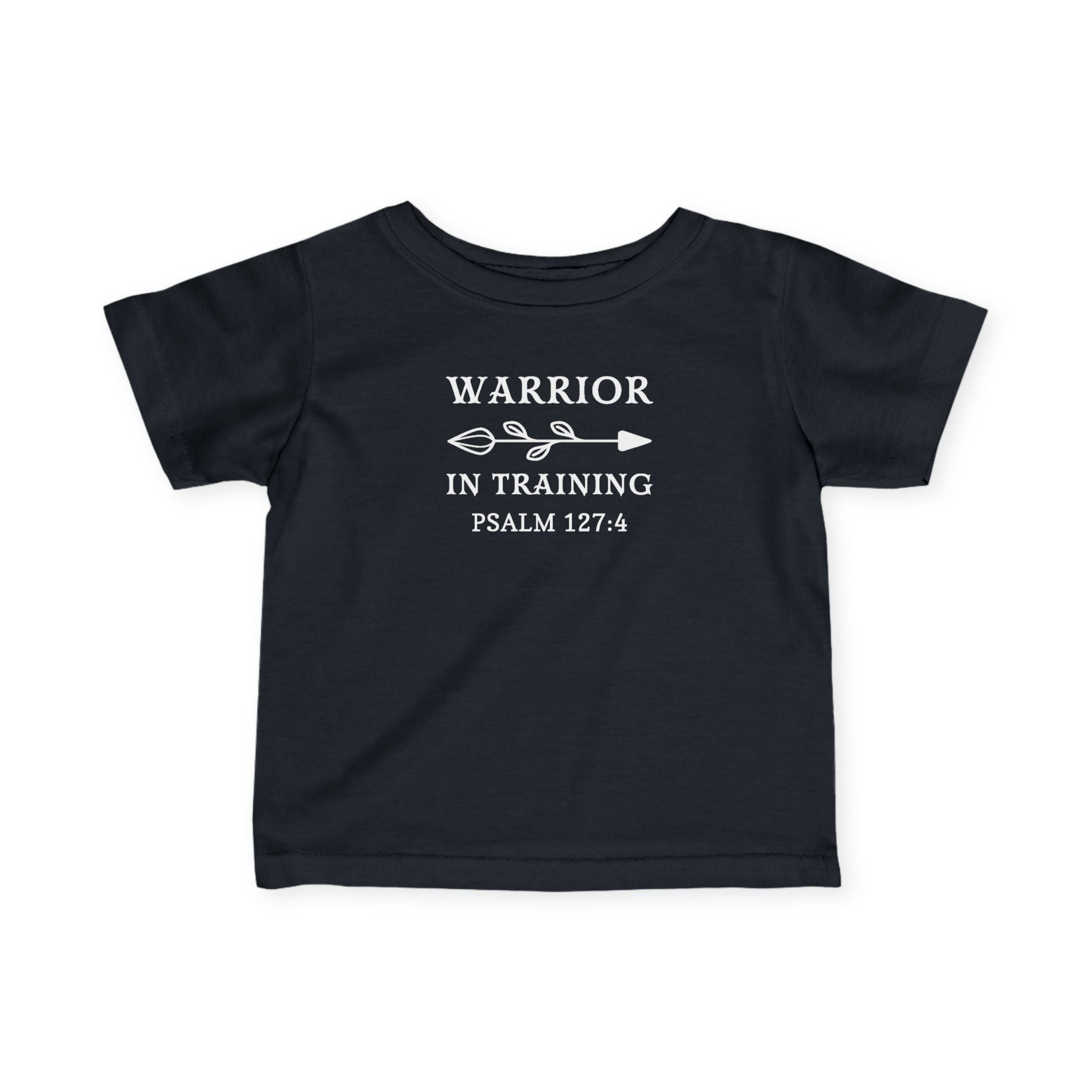 Faith Based Infant Tee - Warrior in Training | Kids clothes by atgodanddesigns
