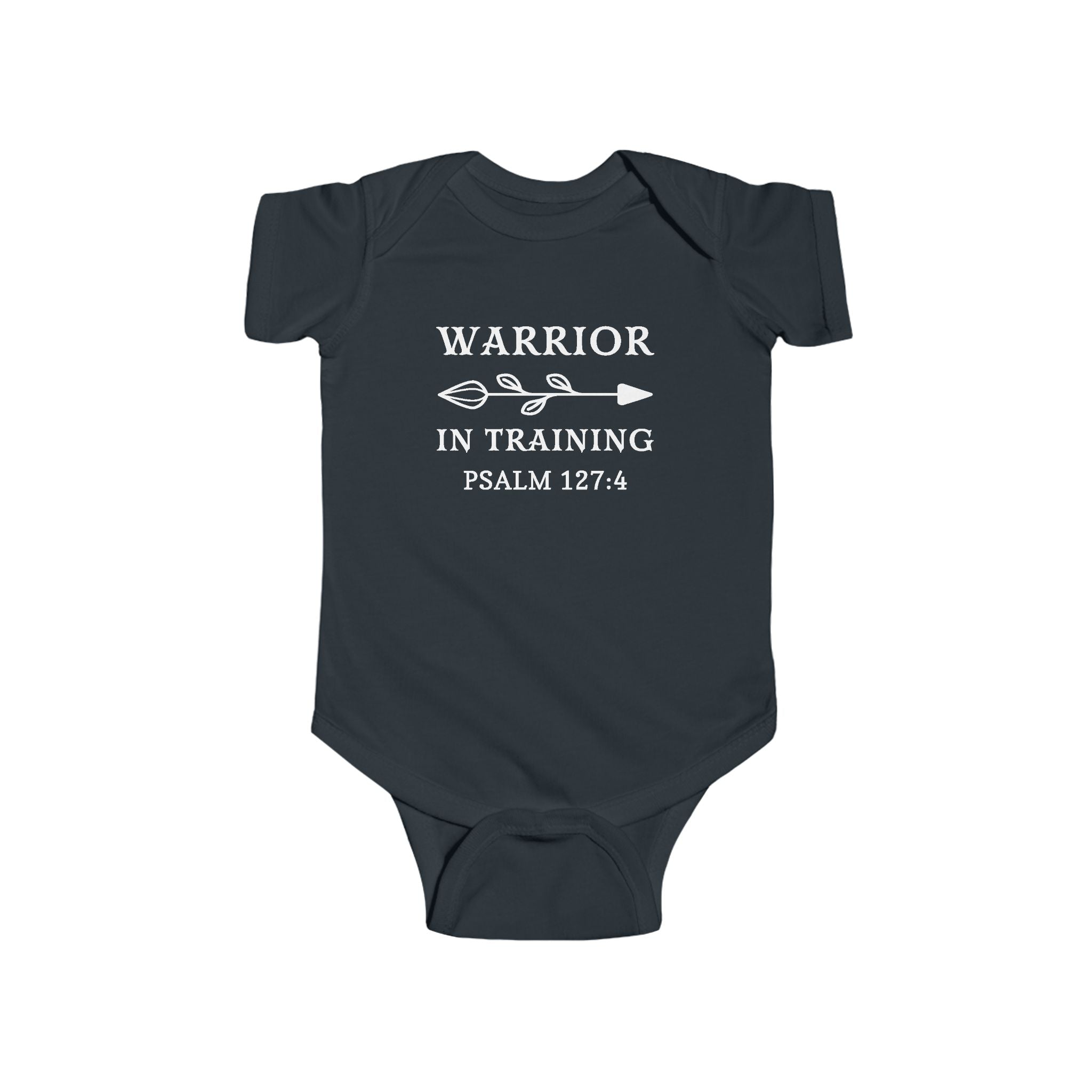 Faith Based Infant Tee - Warrior In Training | Kids clothes by atgodanddesigns