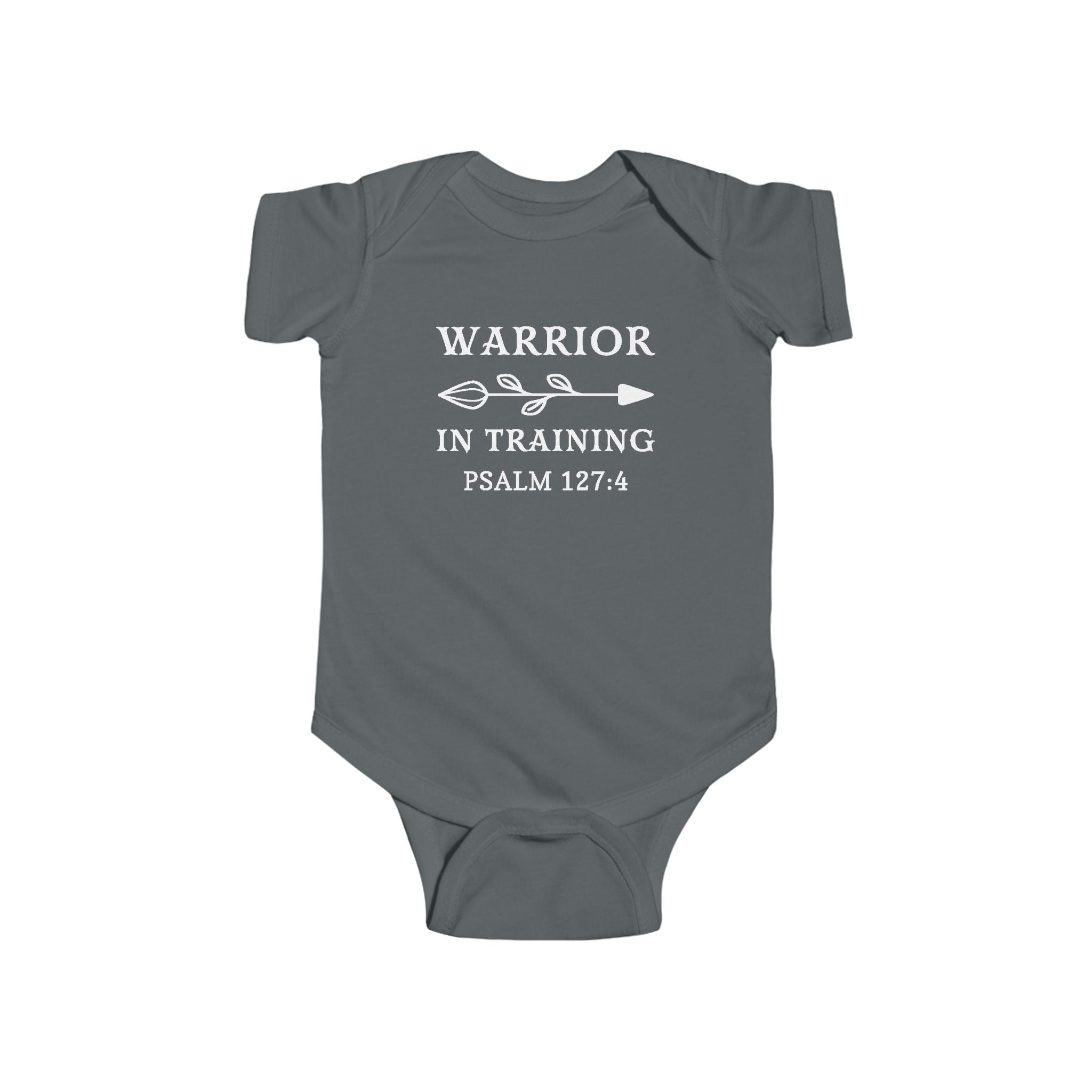 Faith Based Infant Tee - Warrior In Training | Kids clothes by atgodanddesigns