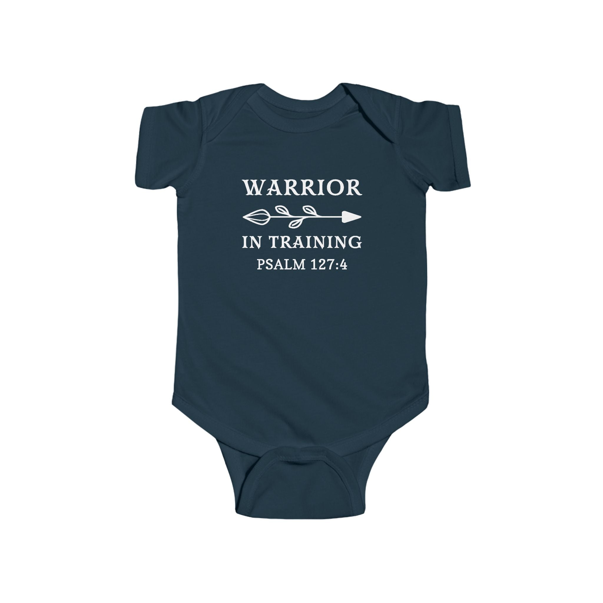 Faith Based Infant Tee - Warrior In Training | Kids clothes by atgodanddesigns