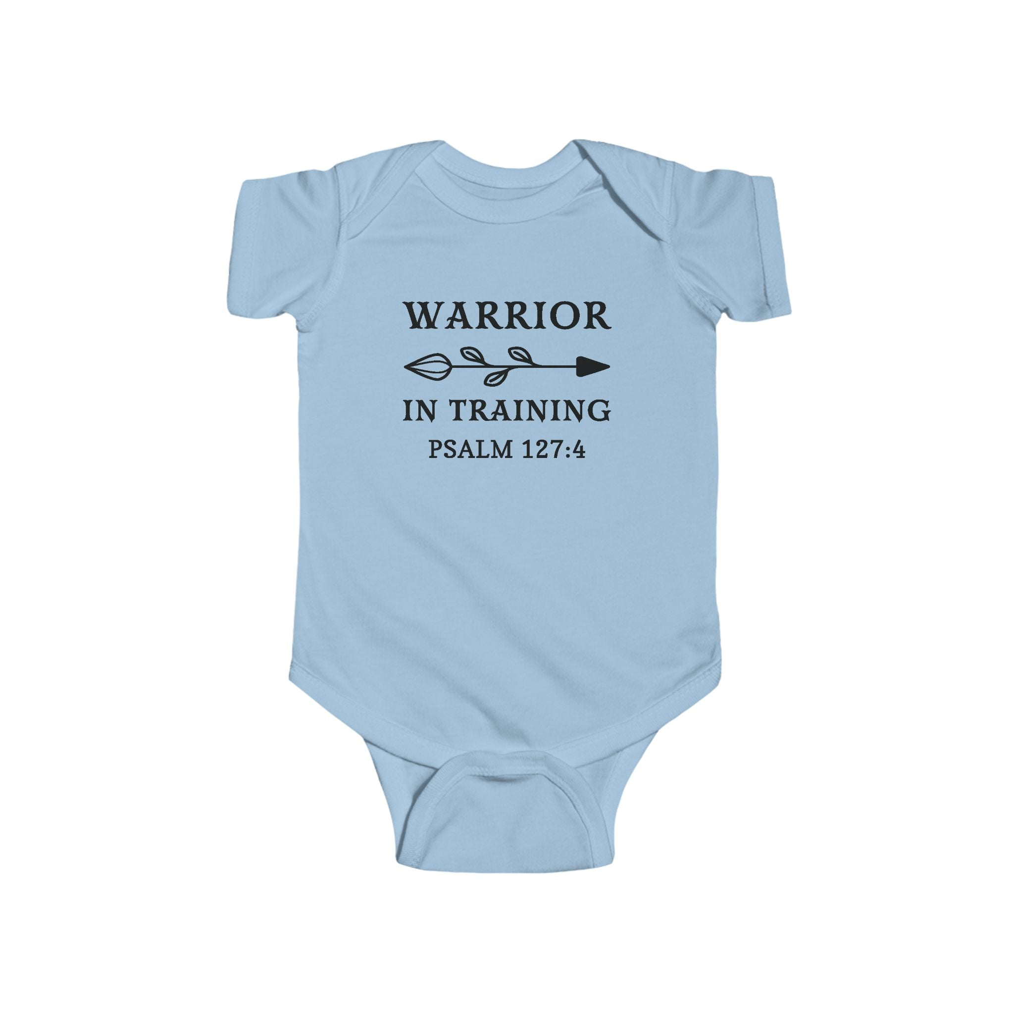 Faith Based Infant Tee - Warrior In Training | Kids clothes by atgodanddesigns
