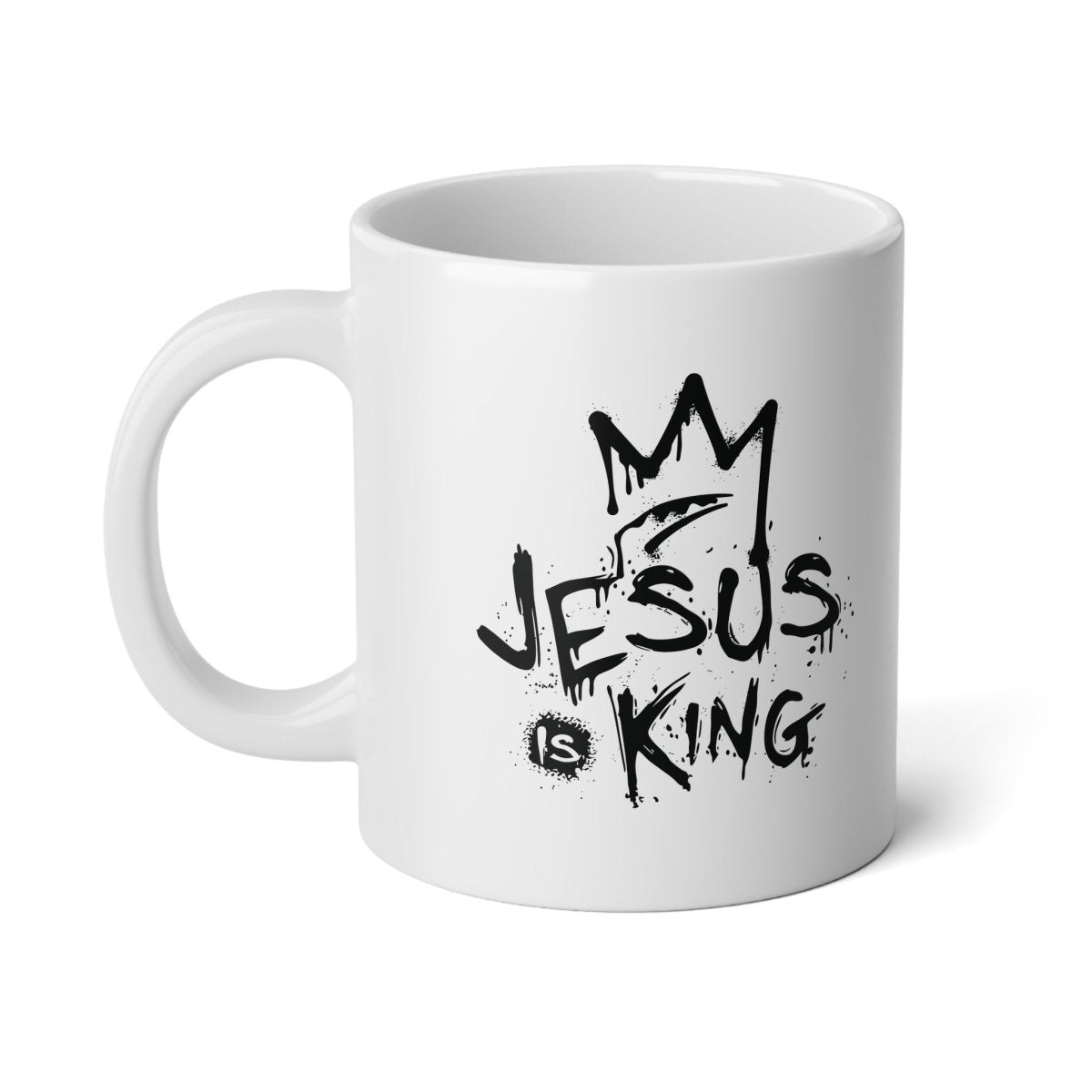 Faith Based Jumbo Mug, 20oz - Jesus Is King | Mug by atgodanddesigns