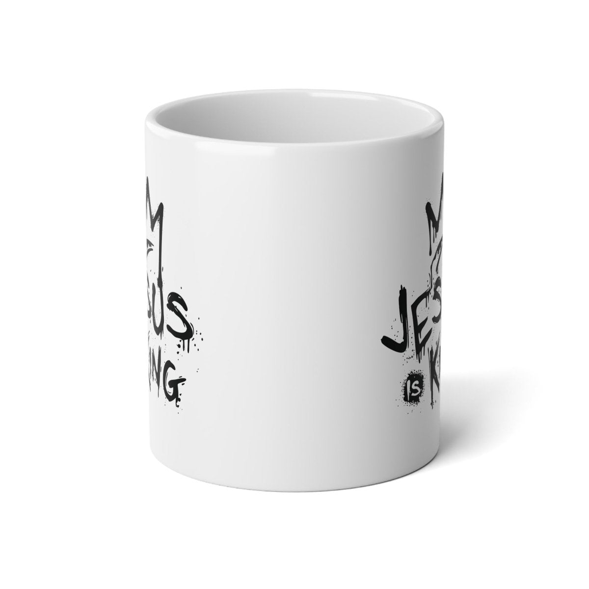 Faith Based Jumbo Mug, 20oz - Jesus Is King | Mug by atgodanddesigns