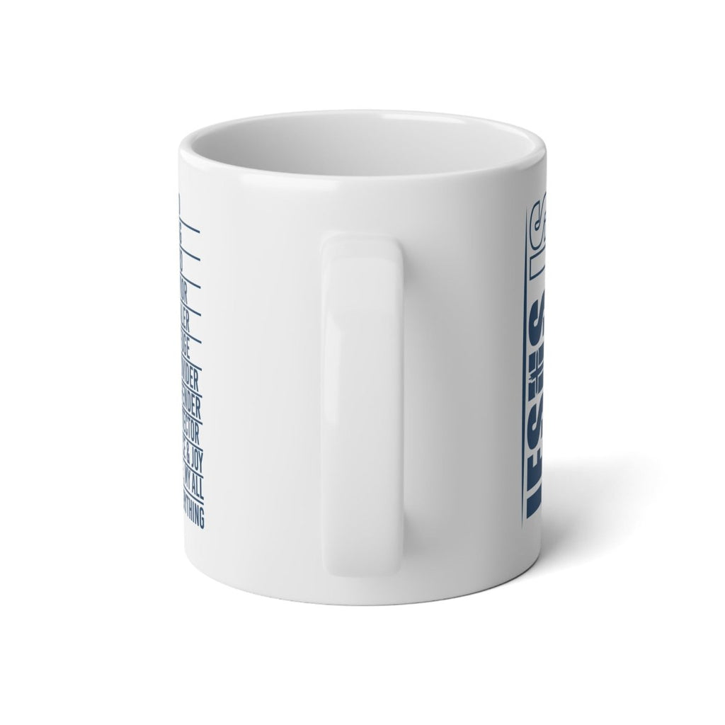 Faith Based Jumbo Mug, 20oz - Jesus Is | Mug by atgodanddesigns