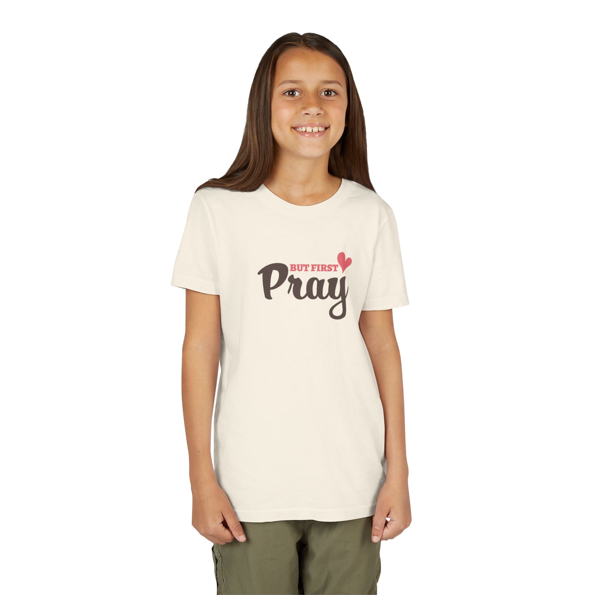 Faith Based Kids T-Shirt - But First Pray | Kids clothes by atgodanddesigns