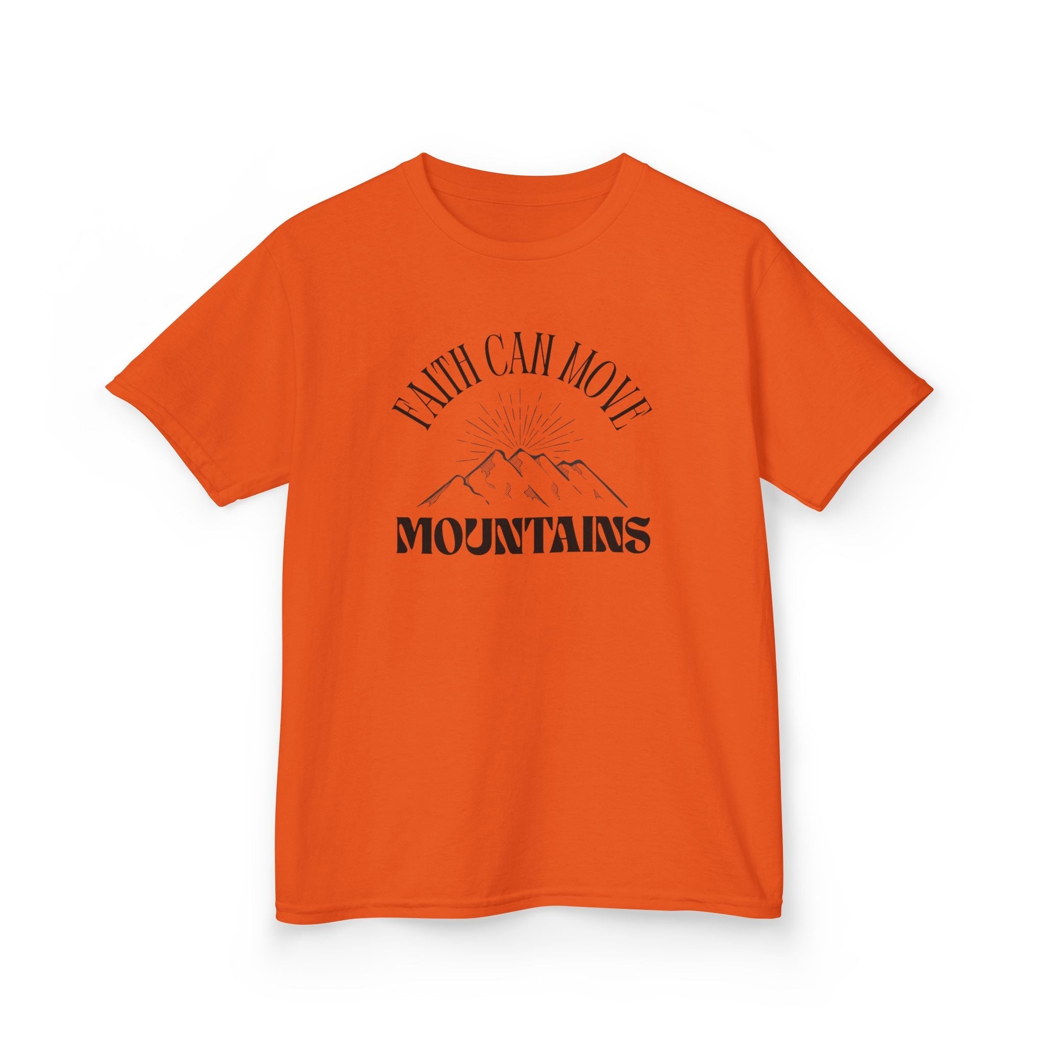 Faith Based Kids T-Shirt - Faith Can Move Mountains | Kids clothes by atgodanddesigns