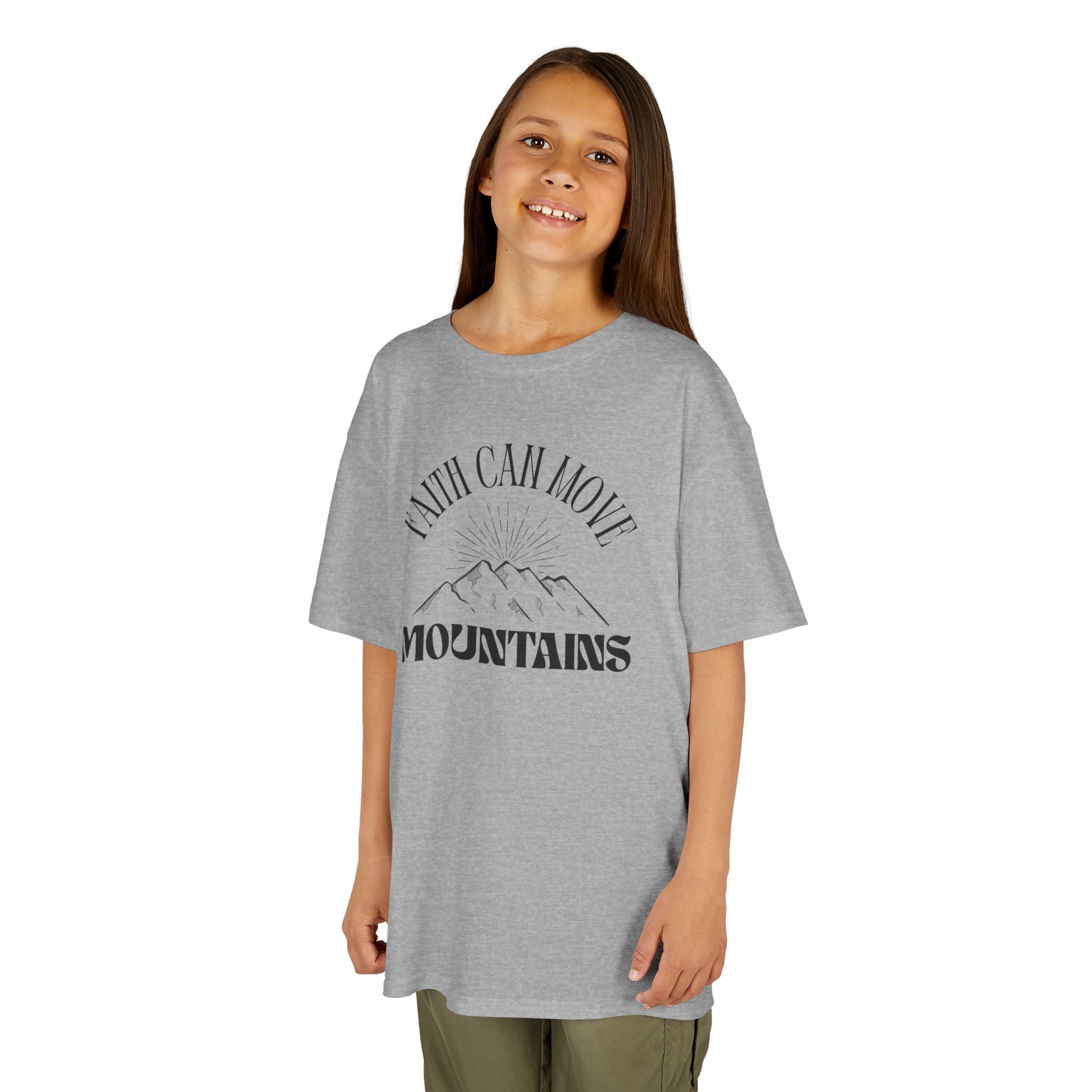 Faith Based Kids T-Shirt - Faith Can Move Mountains | Kids clothes by atgodanddesigns