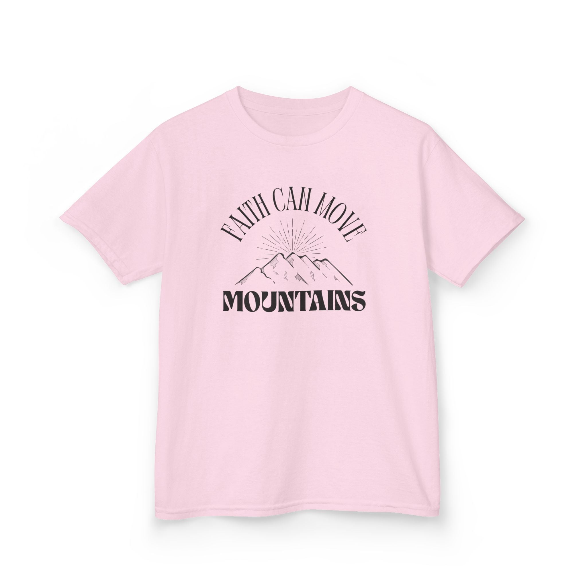 Faith Based Kids T-Shirt - Faith Can Move Mountains | Kids clothes by atgodanddesigns