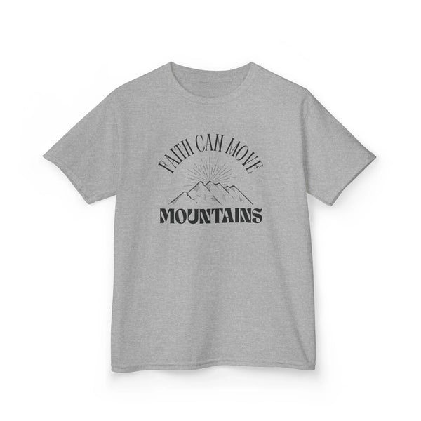 Faith Based Kids T-Shirt - Faith Can Move Mountains | Kids clothes by atgodanddesigns