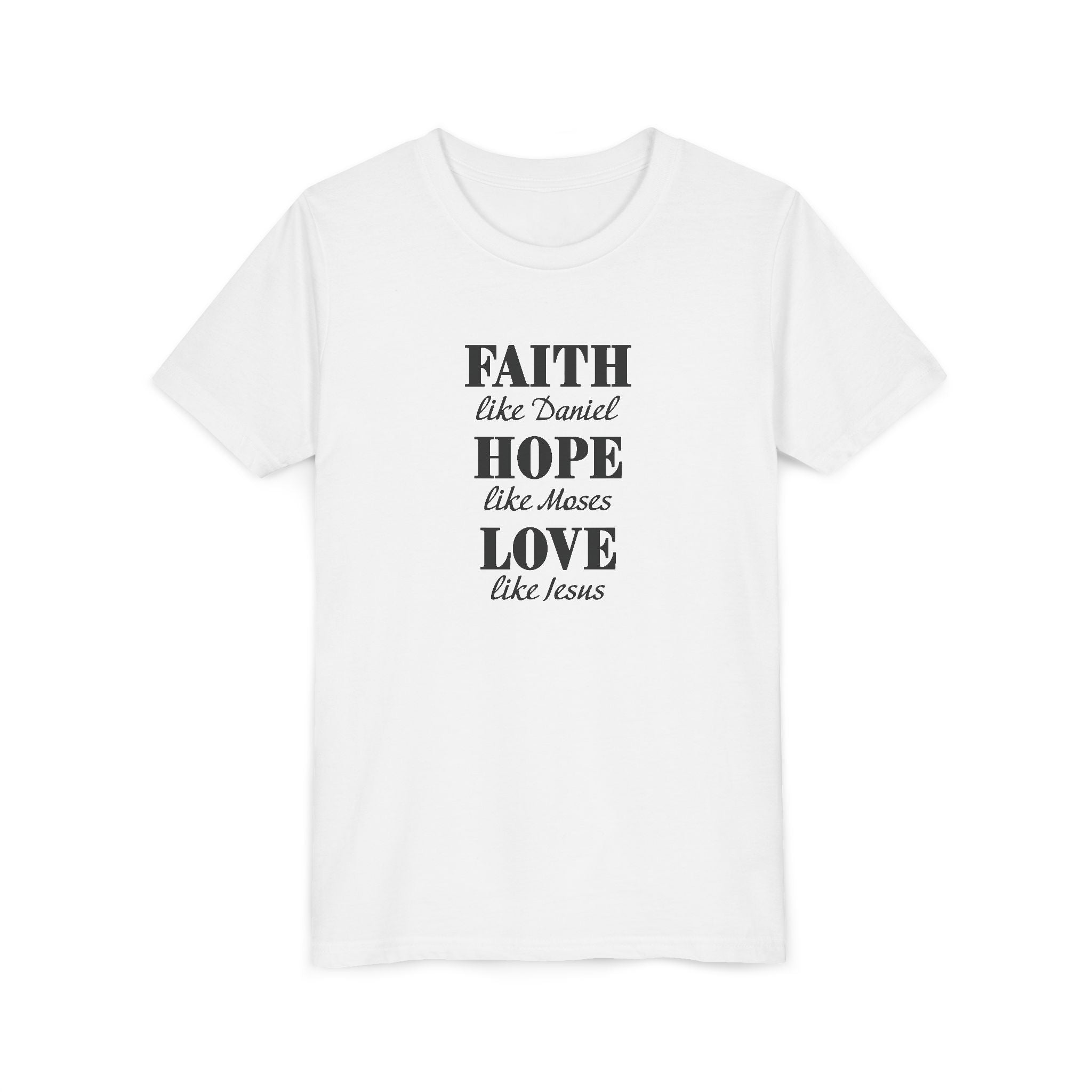 Faith Based Kids T-Shirt - Faith, Hope, Love | Kids clothes by atgodanddesigns