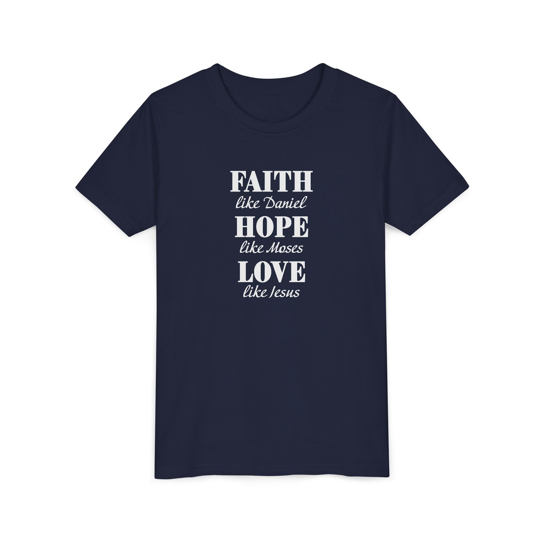 Faith Based Kids T-Shirt - Faith, Hope, Love | Kids clothes by atgodanddesigns