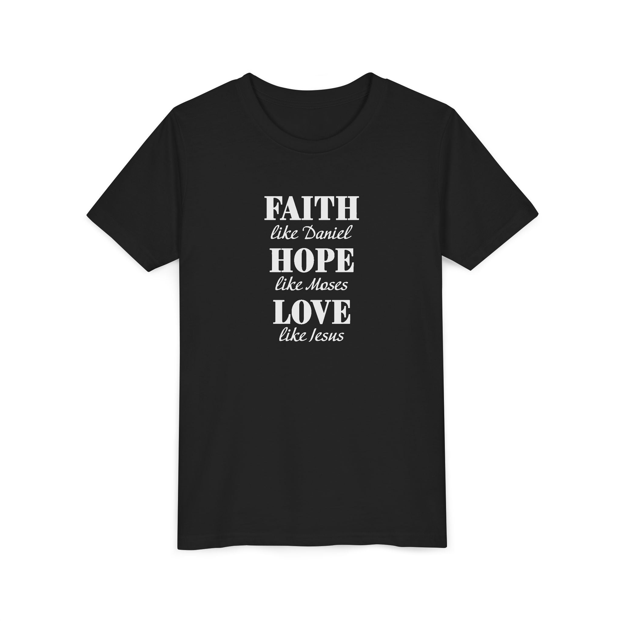 Faith Based Kids T-Shirt - Faith, Hope, Love | Kids clothes by atgodanddesigns