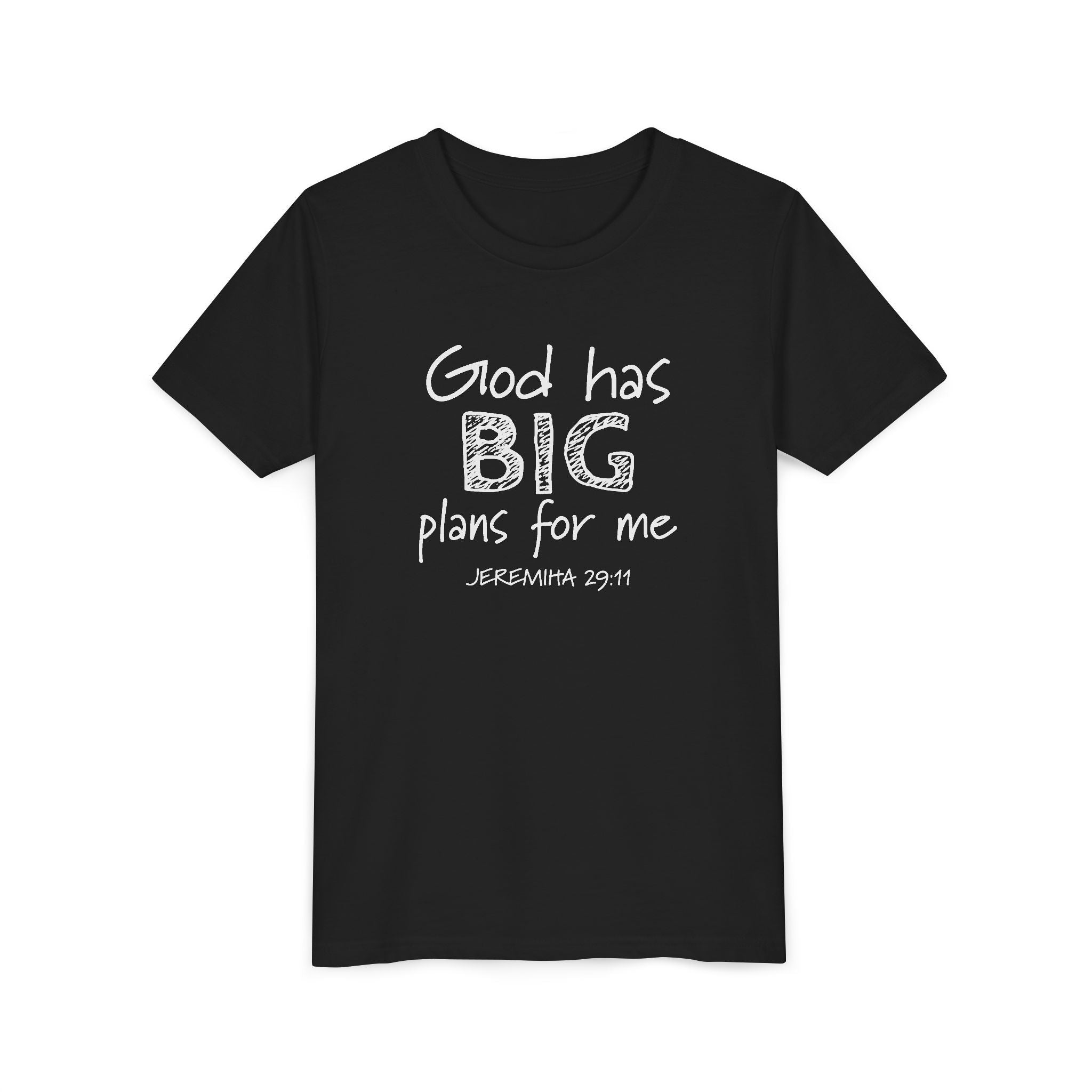 Faith Based Kids T-Shirt - God has big plans for me print | Kids clothes by atgodanddesigns