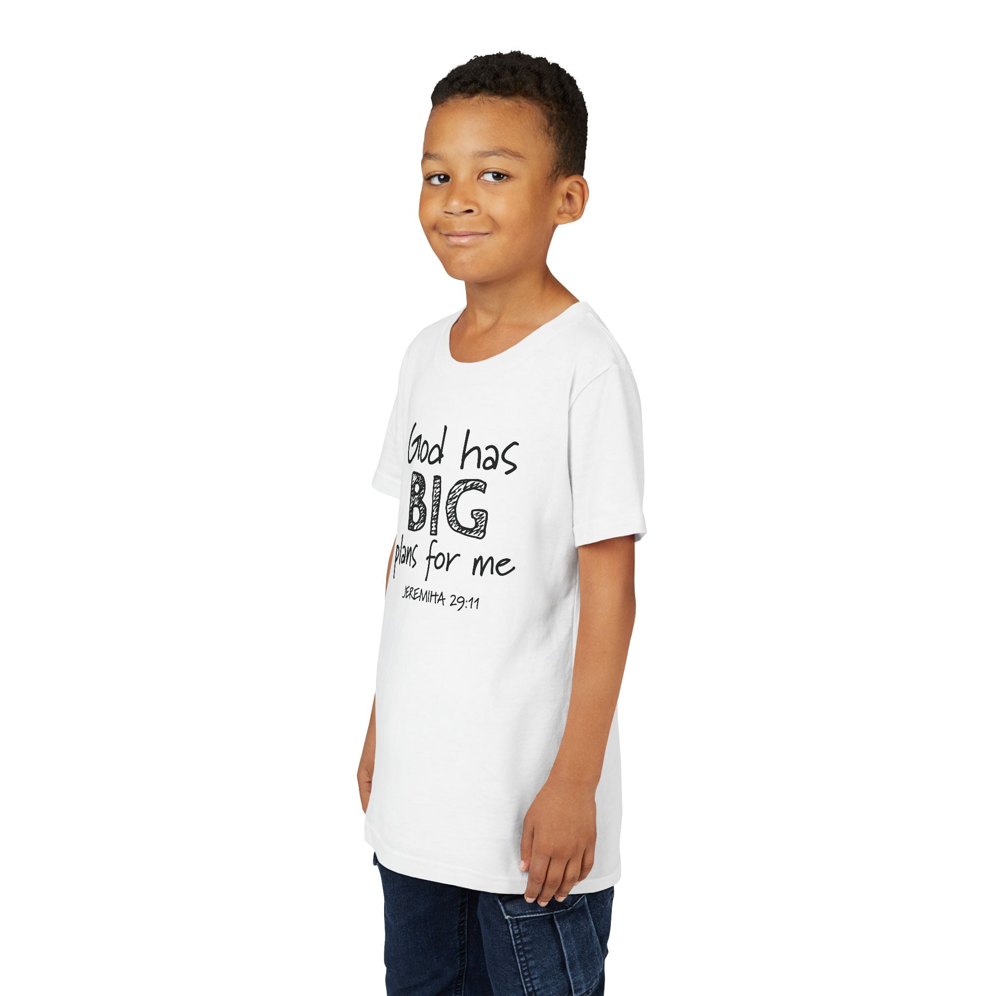 Faith Based Kids T-Shirt - God has big plans for me print | Kids clothes by atgodanddesigns