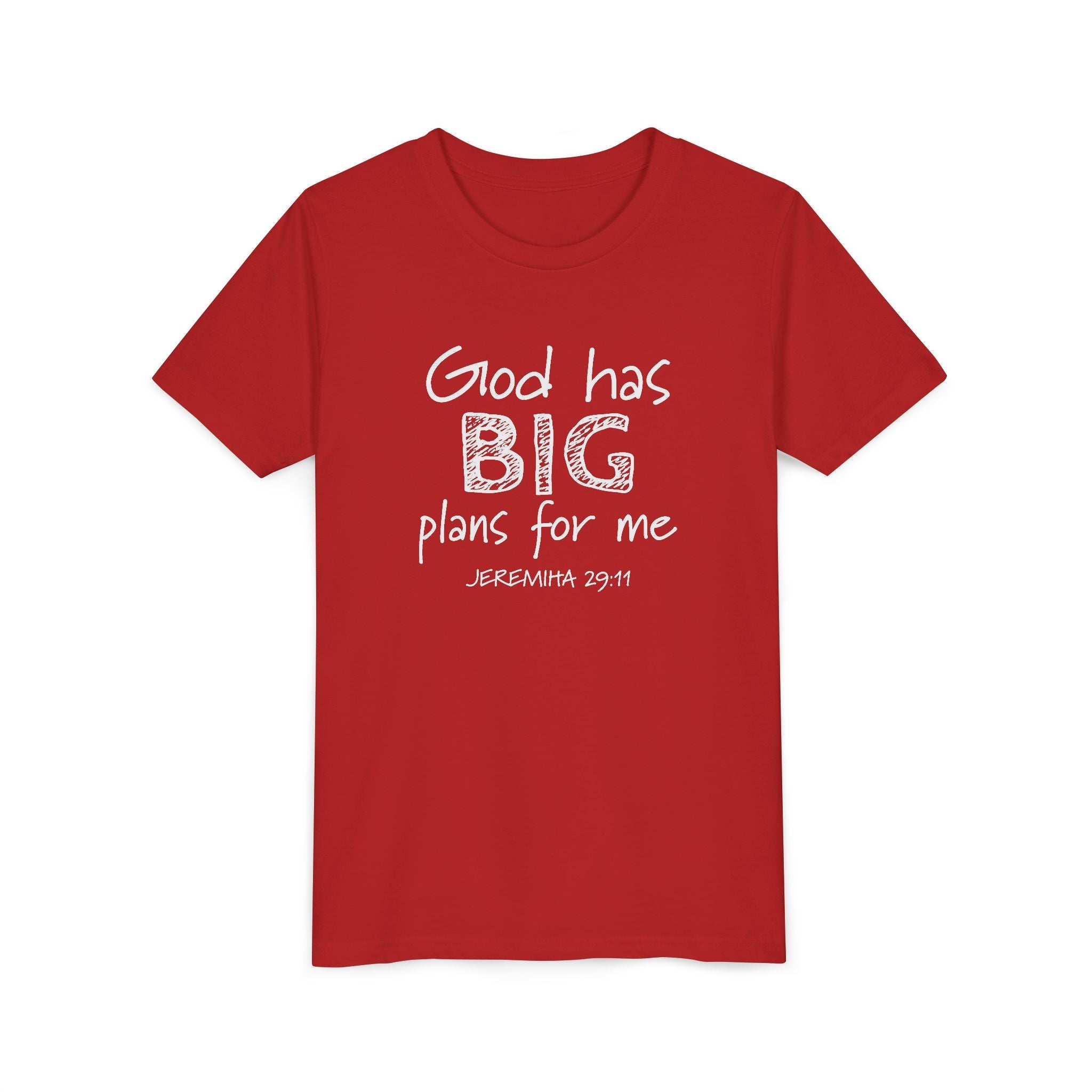 Faith Based Kids T-Shirt - God has big plans for me print | Kids clothes by atgodanddesigns