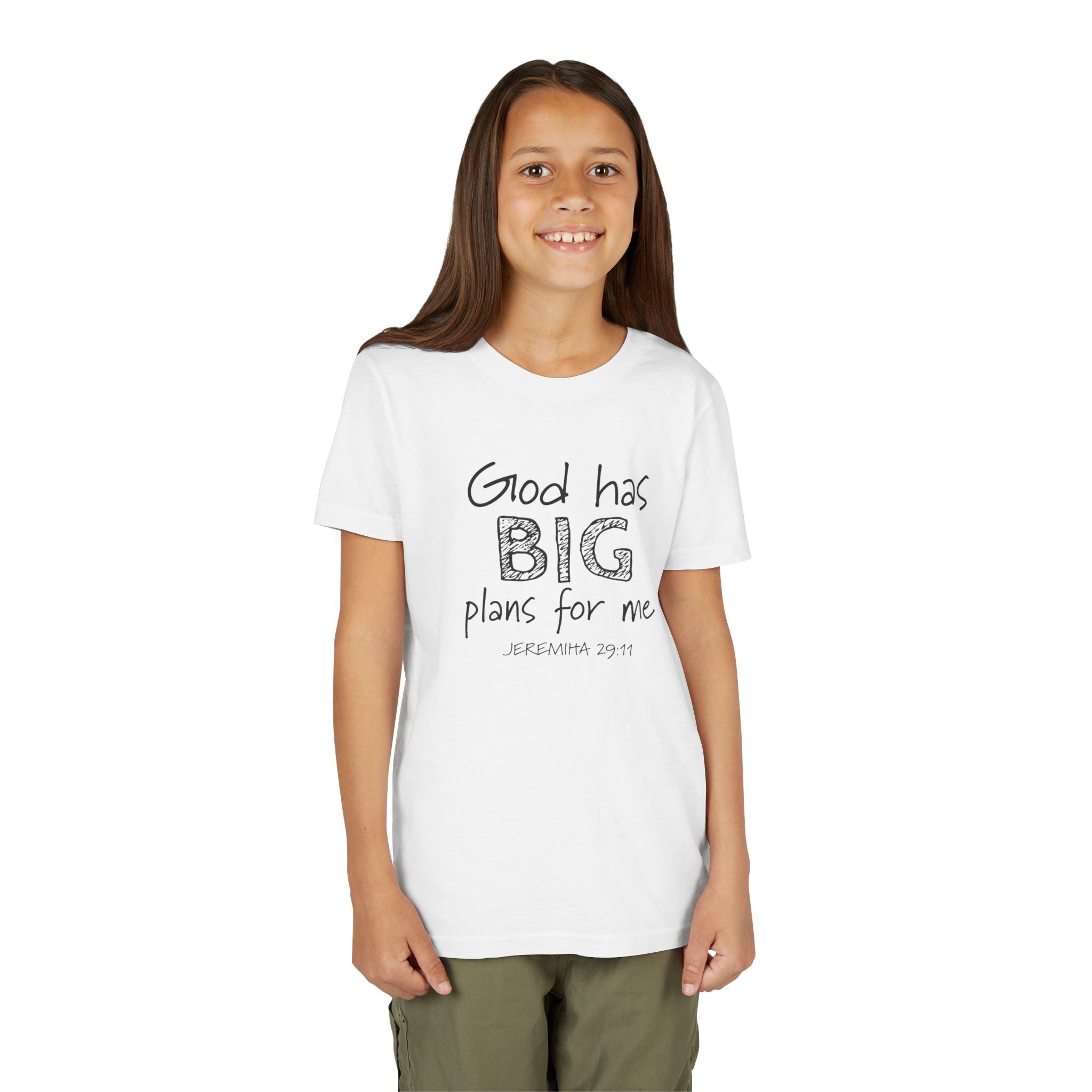 Faith Based Kids T-Shirt - God has big plans for me print | Kids clothes by atgodanddesigns