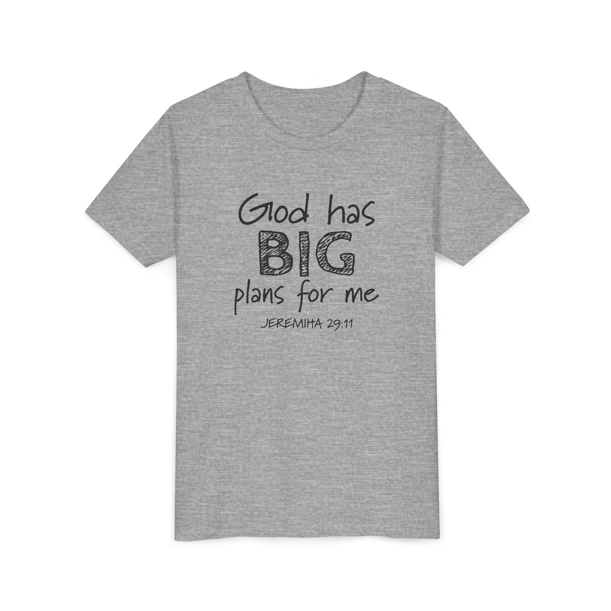 Faith Based Kids T-Shirt - God has big plans for me print | Kids clothes by atgodanddesigns