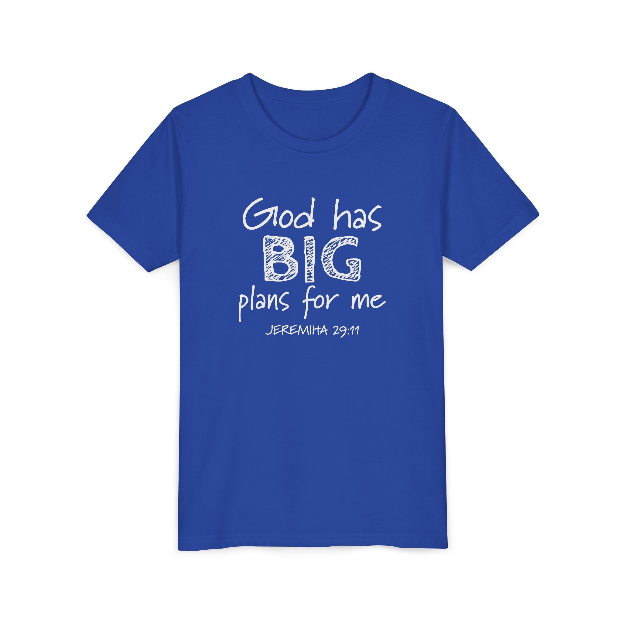 Faith Based Kids T-Shirt - God has big plans for me print | Kids clothes by atgodanddesigns