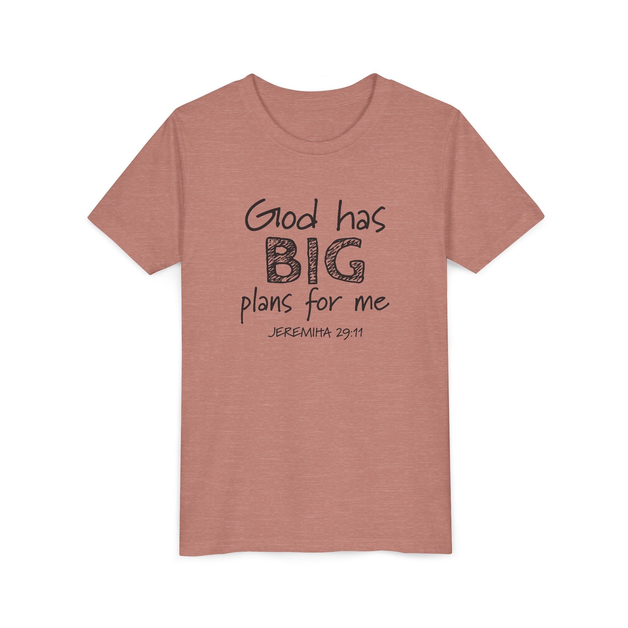 Faith Based Kids T-Shirt - God has big plans for me print | Kids clothes by atgodanddesigns