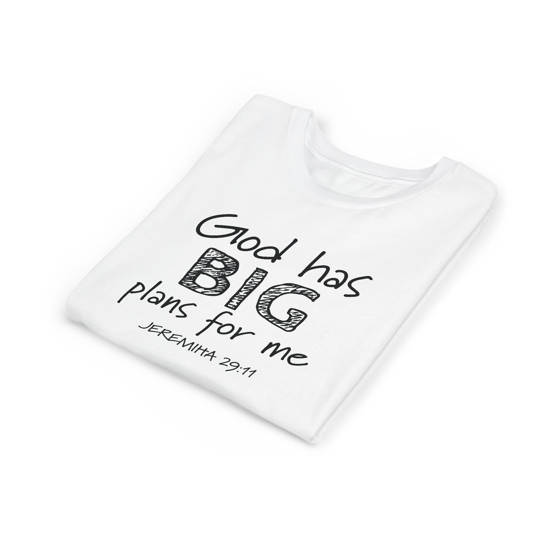 Faith Based Kids T-Shirt - God has big plans for me print | Kids clothes by atgodanddesigns