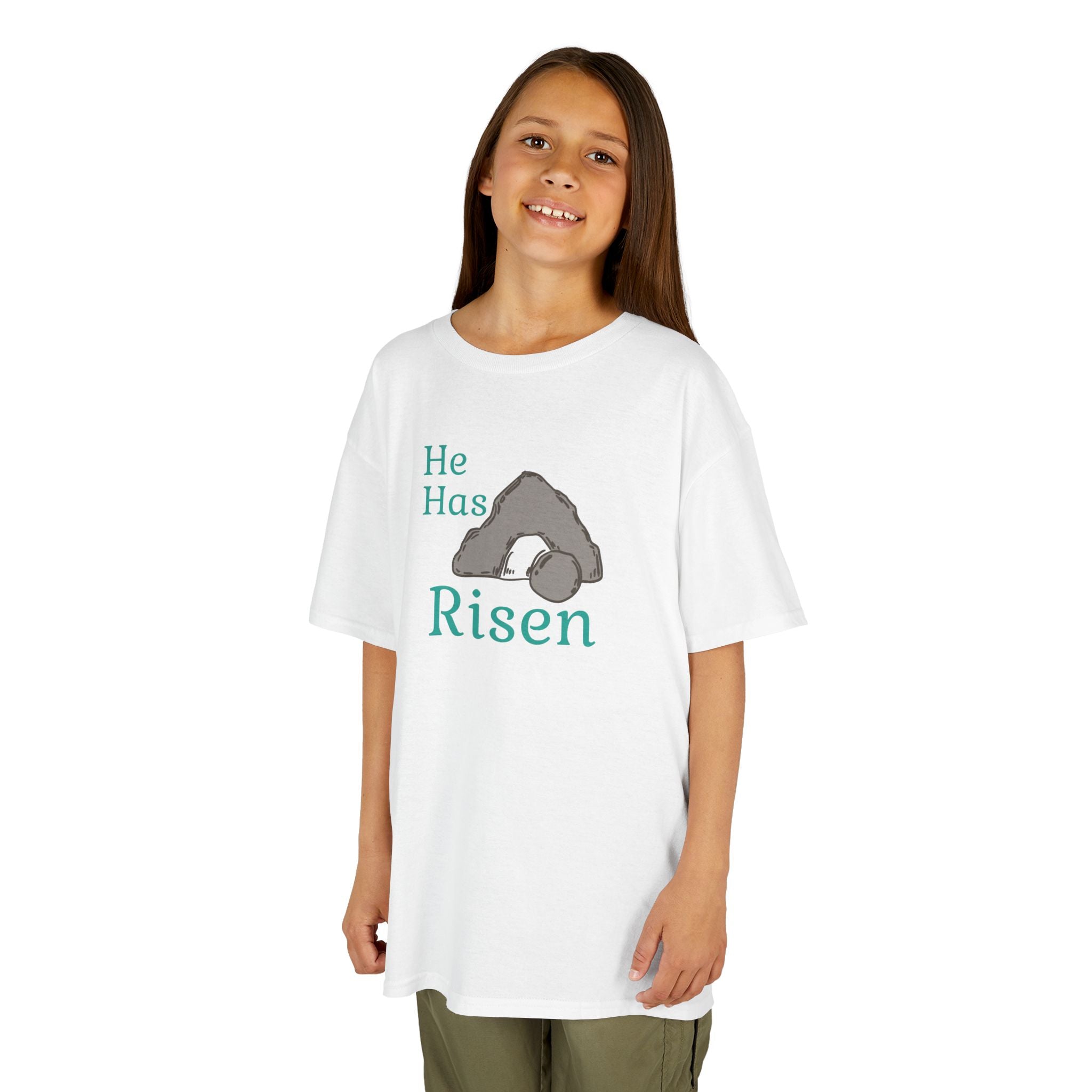 Faith Based Kids T-Shirt - 'He has Risen' | Kids clothes by atgodanddesigns