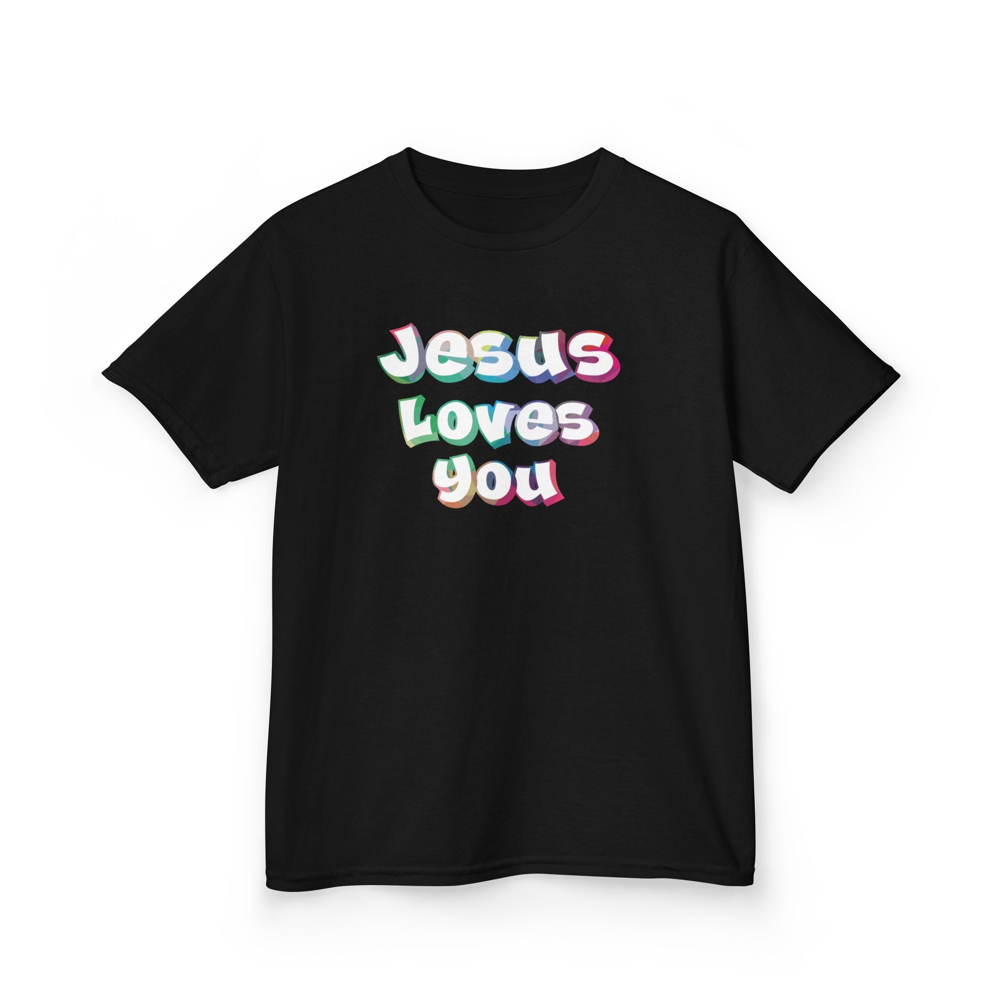 Faith Based Kids T-Shirt - Jesus Loves You Shirt | Kids clothes by atgodanddesigns