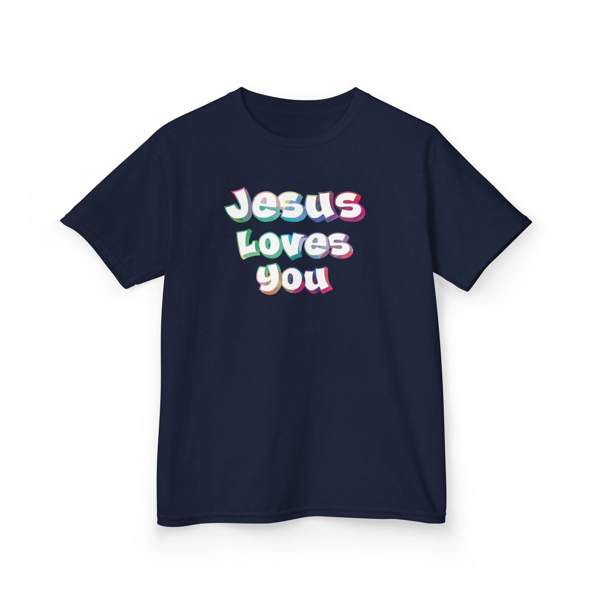 Faith Based Kids T-Shirt - Jesus Loves You Shirt | Kids clothes by atgodanddesigns
