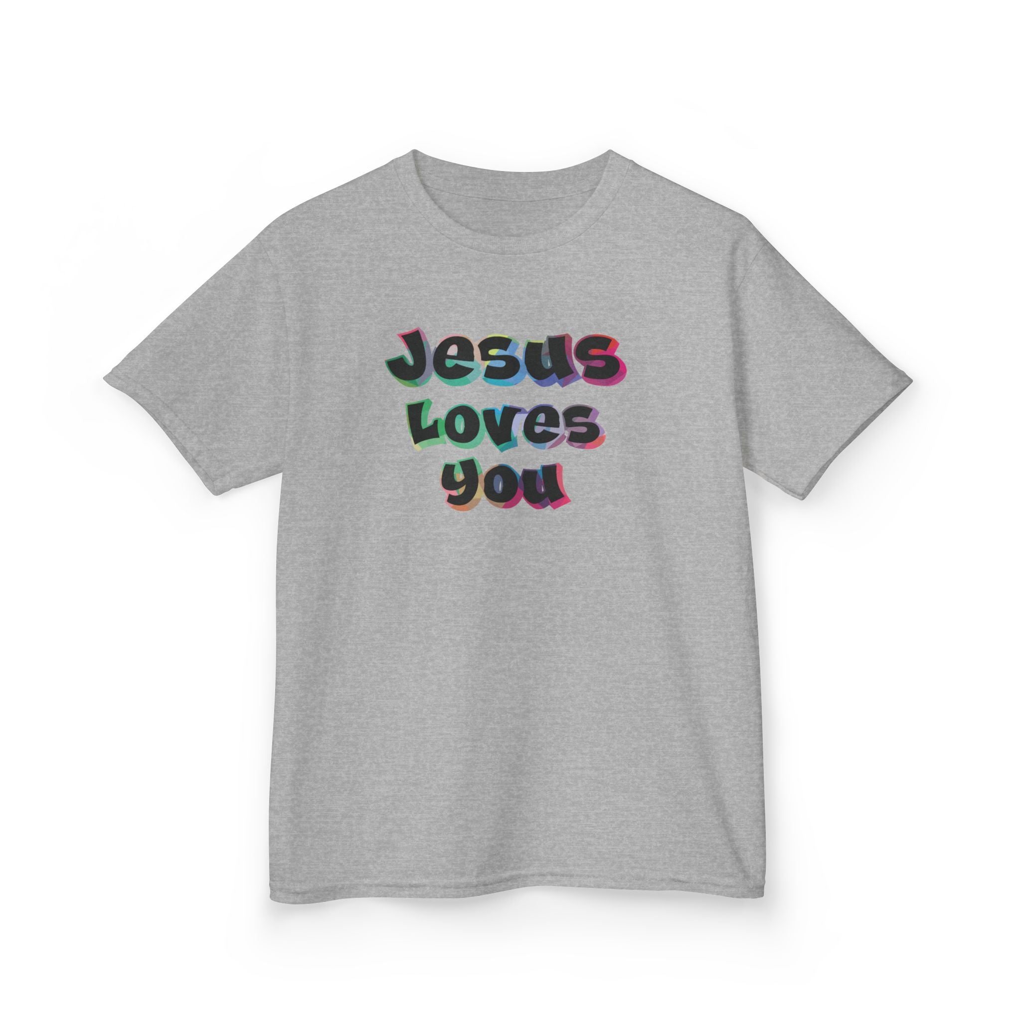 Faith Based Kids T-Shirt - Jesus Loves You Shirt | Kids clothes by atgodanddesigns