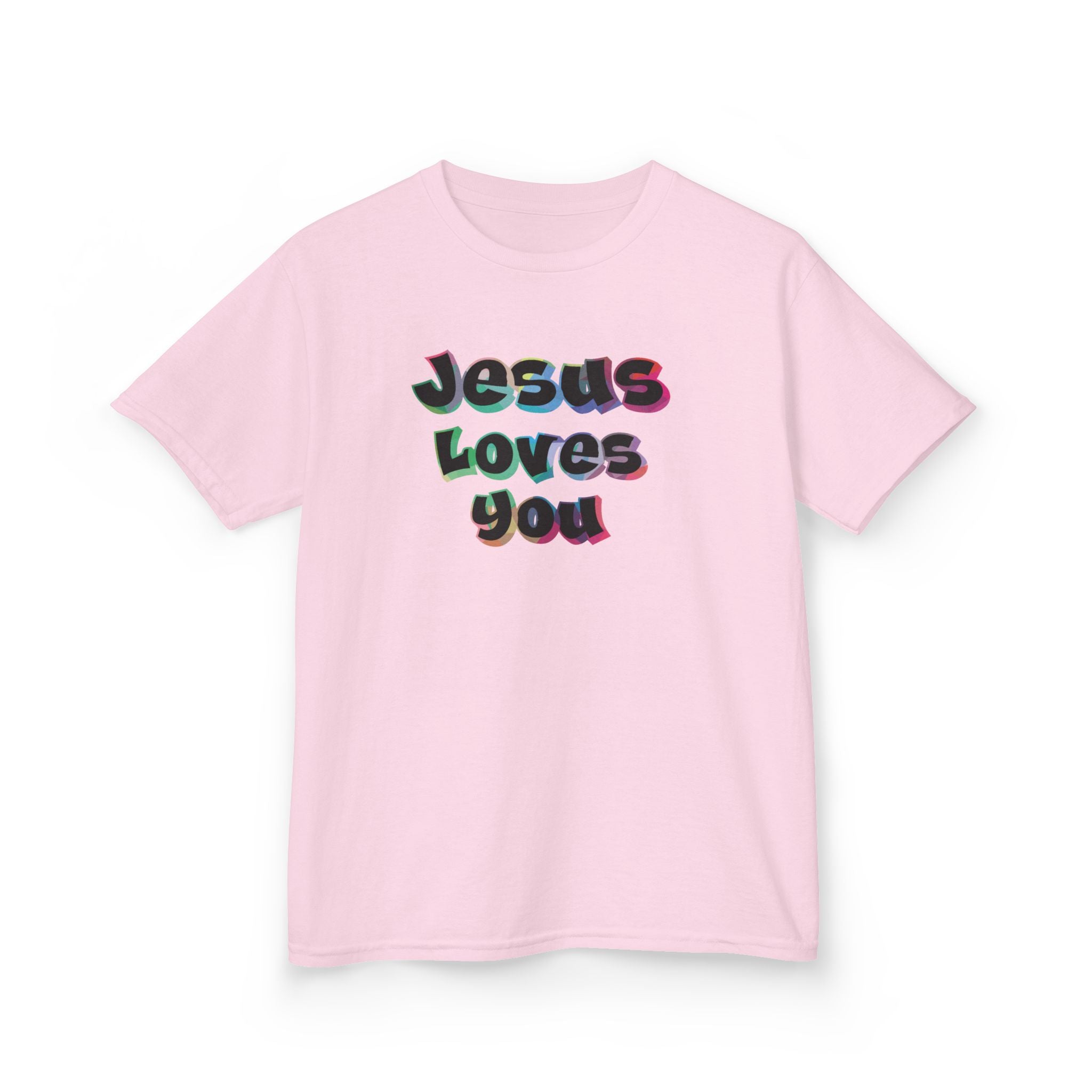 Faith Based Kids T-Shirt - Jesus Loves You Shirt | Kids clothes by atgodanddesigns