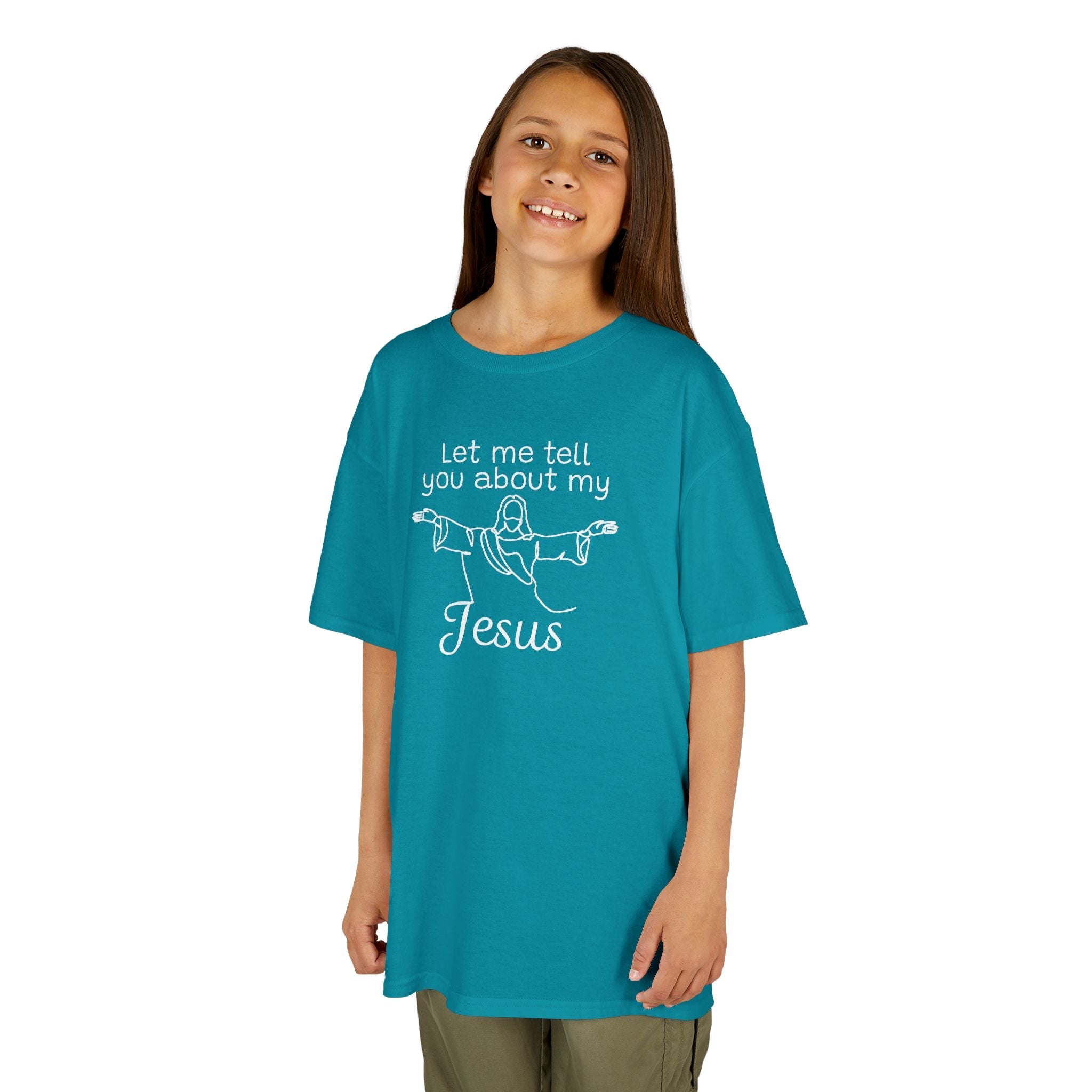 Faith Based Kids T-Shirt - Let Me Tell You About My Jesus | Kids clothes by atgodanddesigns