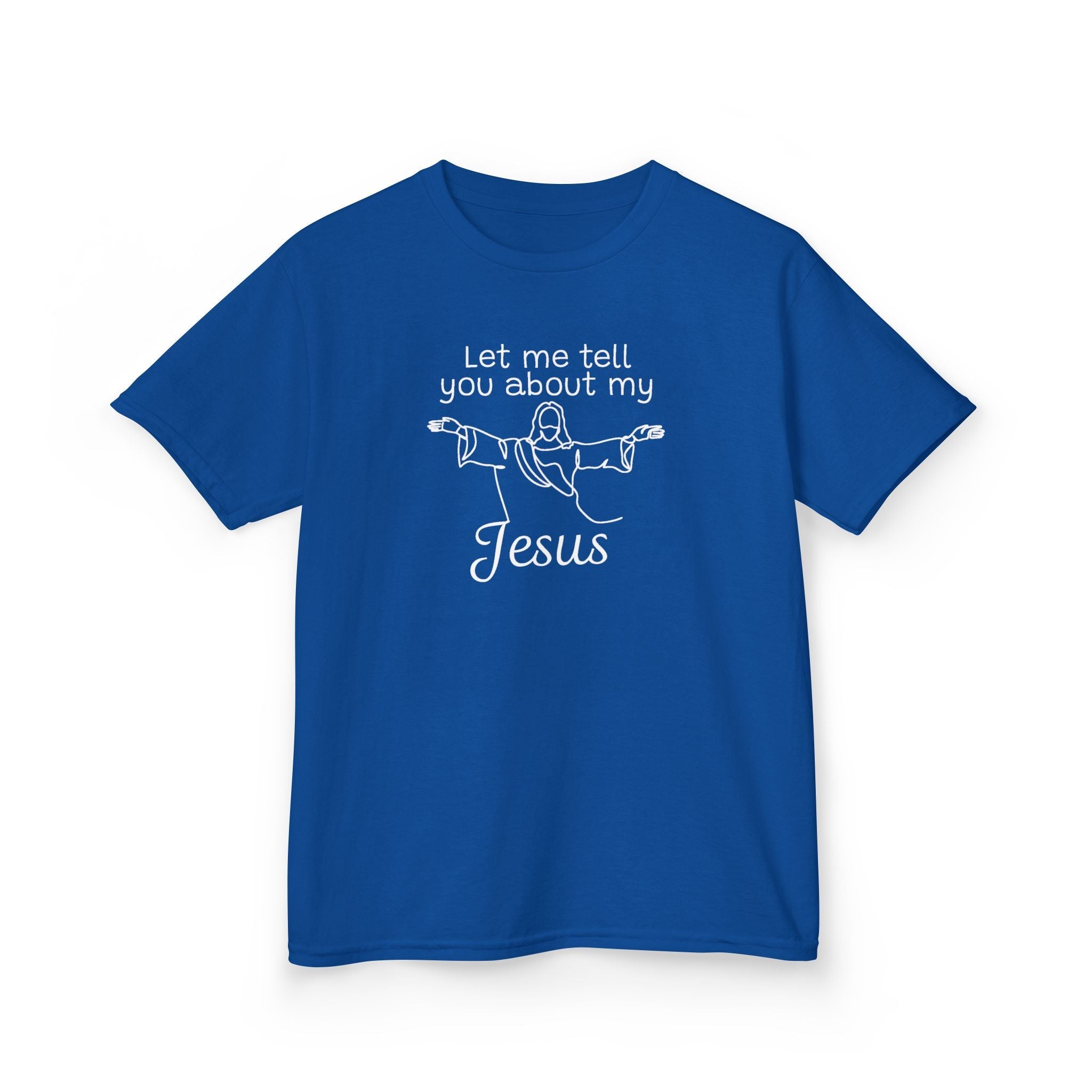 Faith Based Kids T-Shirt - Let Me Tell You About My Jesus | Kids clothes by atgodanddesigns
