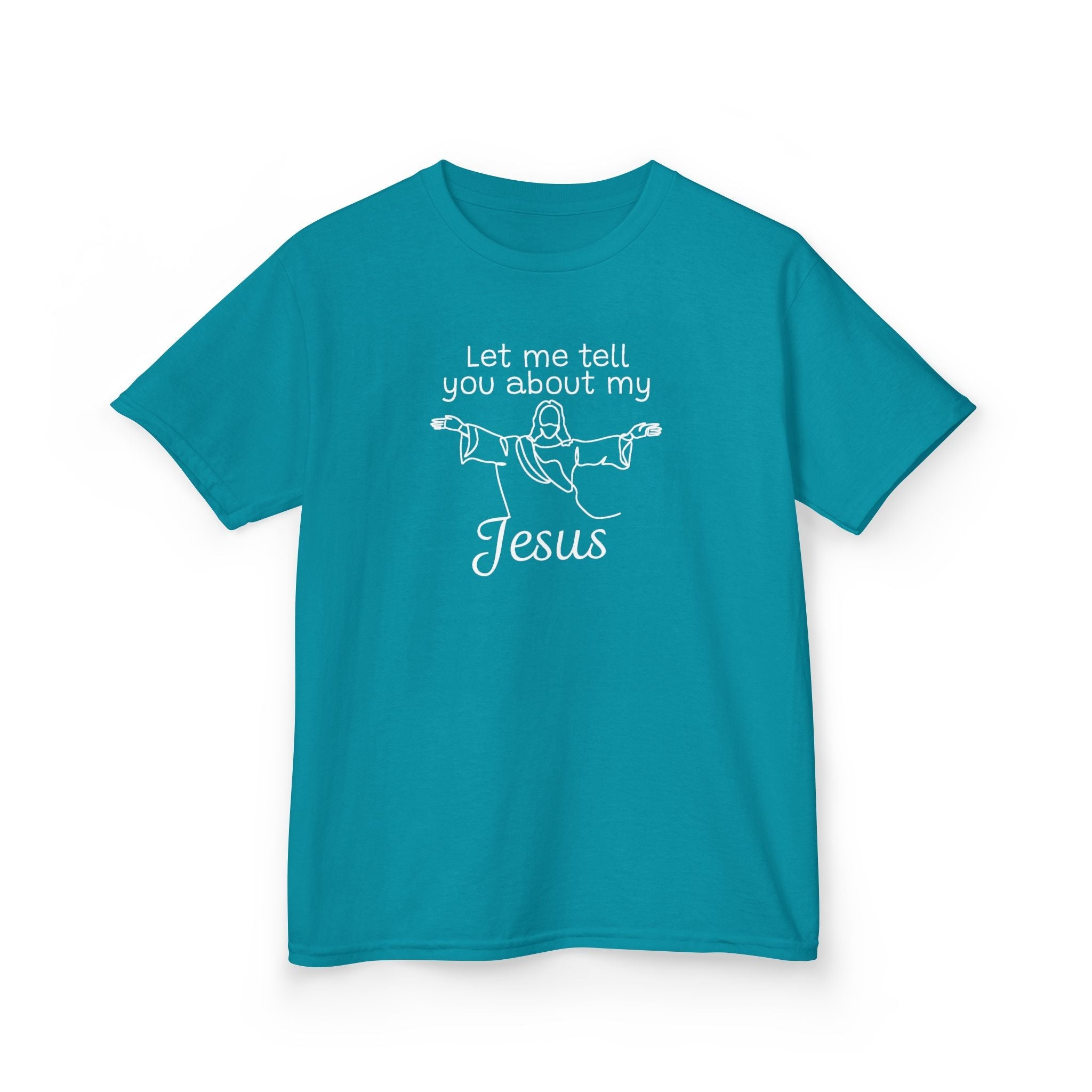 Faith Based Kids T-Shirt - Let Me Tell You About My Jesus | Kids clothes by atgodanddesigns
