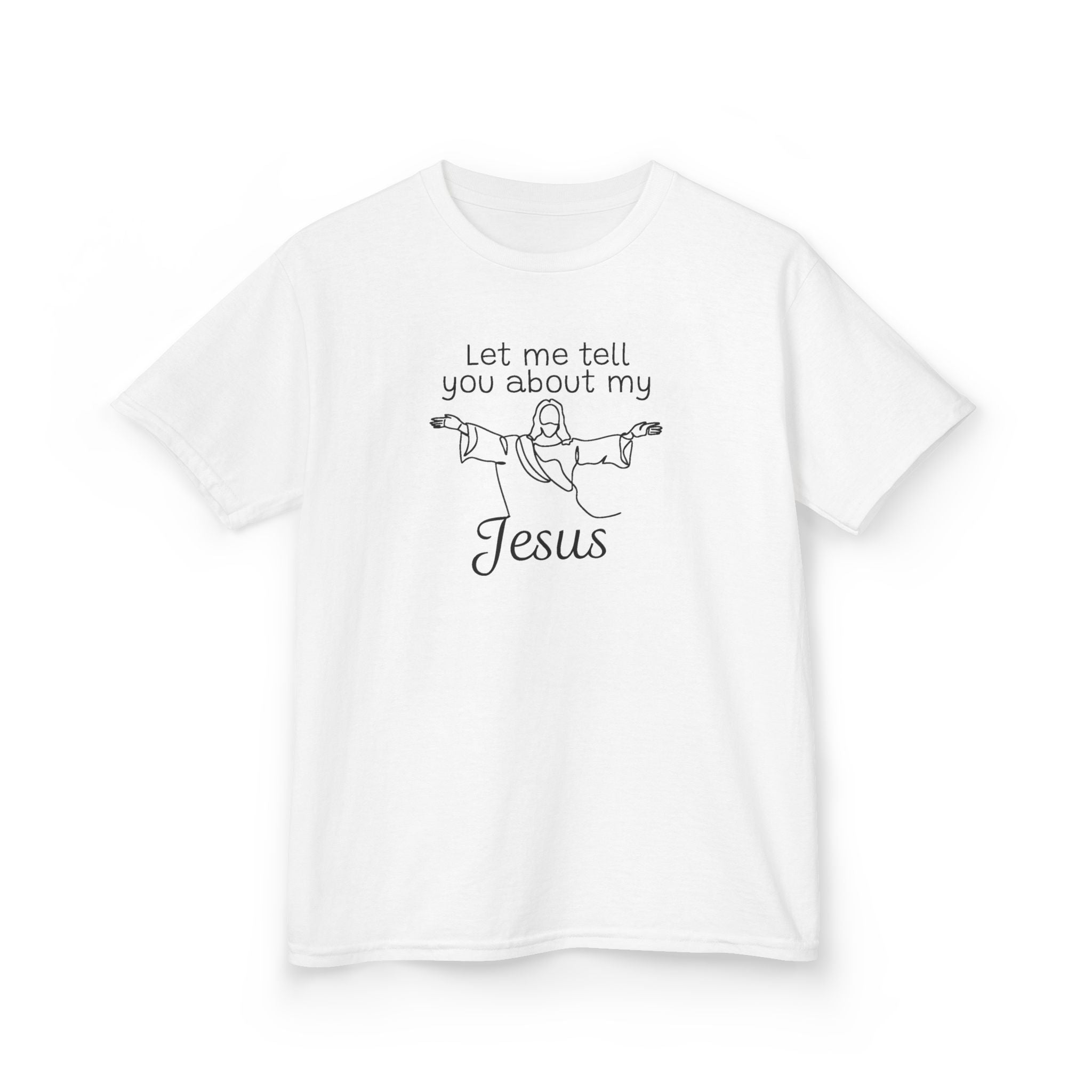 Faith Based Kids T-Shirt - Let Me Tell You About My Jesus | Kids clothes by atgodanddesigns