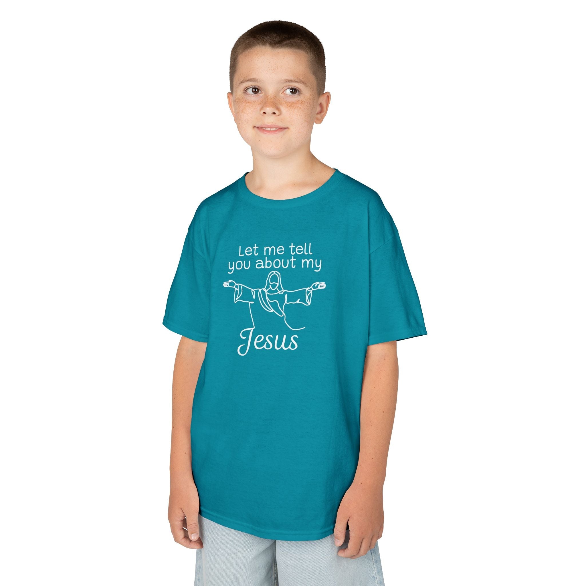 Faith Based Kids T-Shirt - Let Me Tell You About My Jesus | Kids clothes by atgodanddesigns