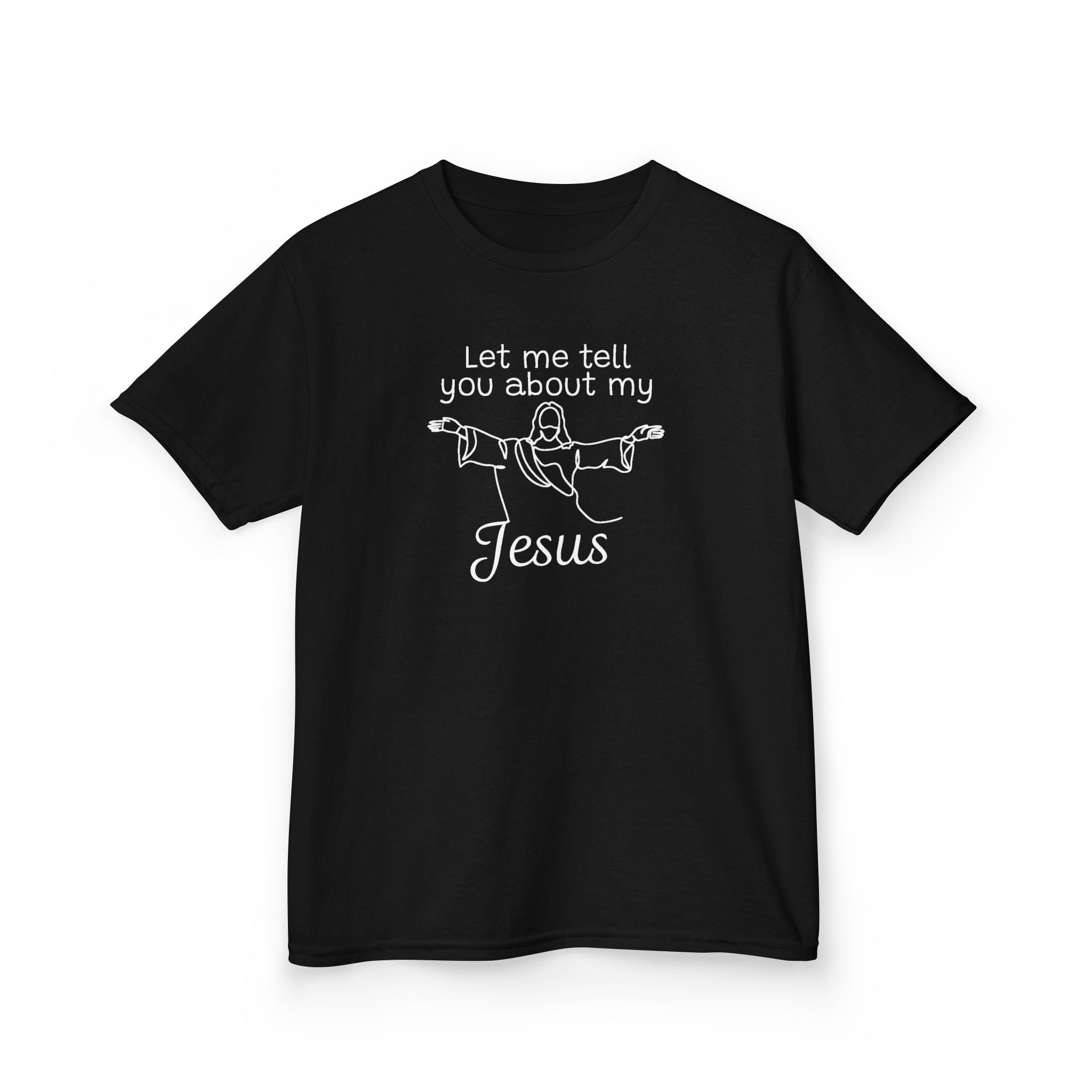 Faith Based Kids T-Shirt - Let Me Tell You About My Jesus | Kids clothes by atgodanddesigns