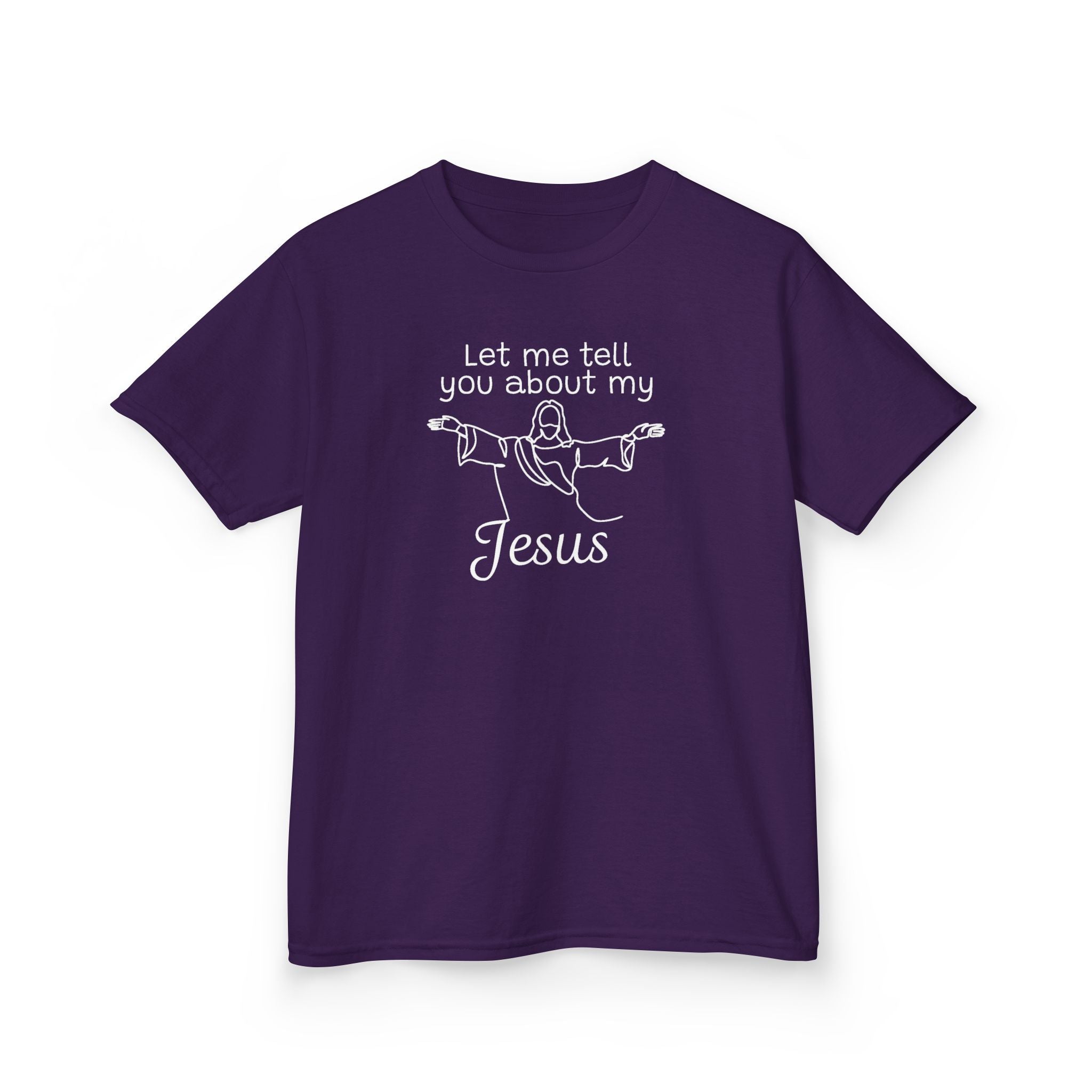Faith Based Kids T-Shirt - Let Me Tell You About My Jesus | Kids clothes by atgodanddesigns