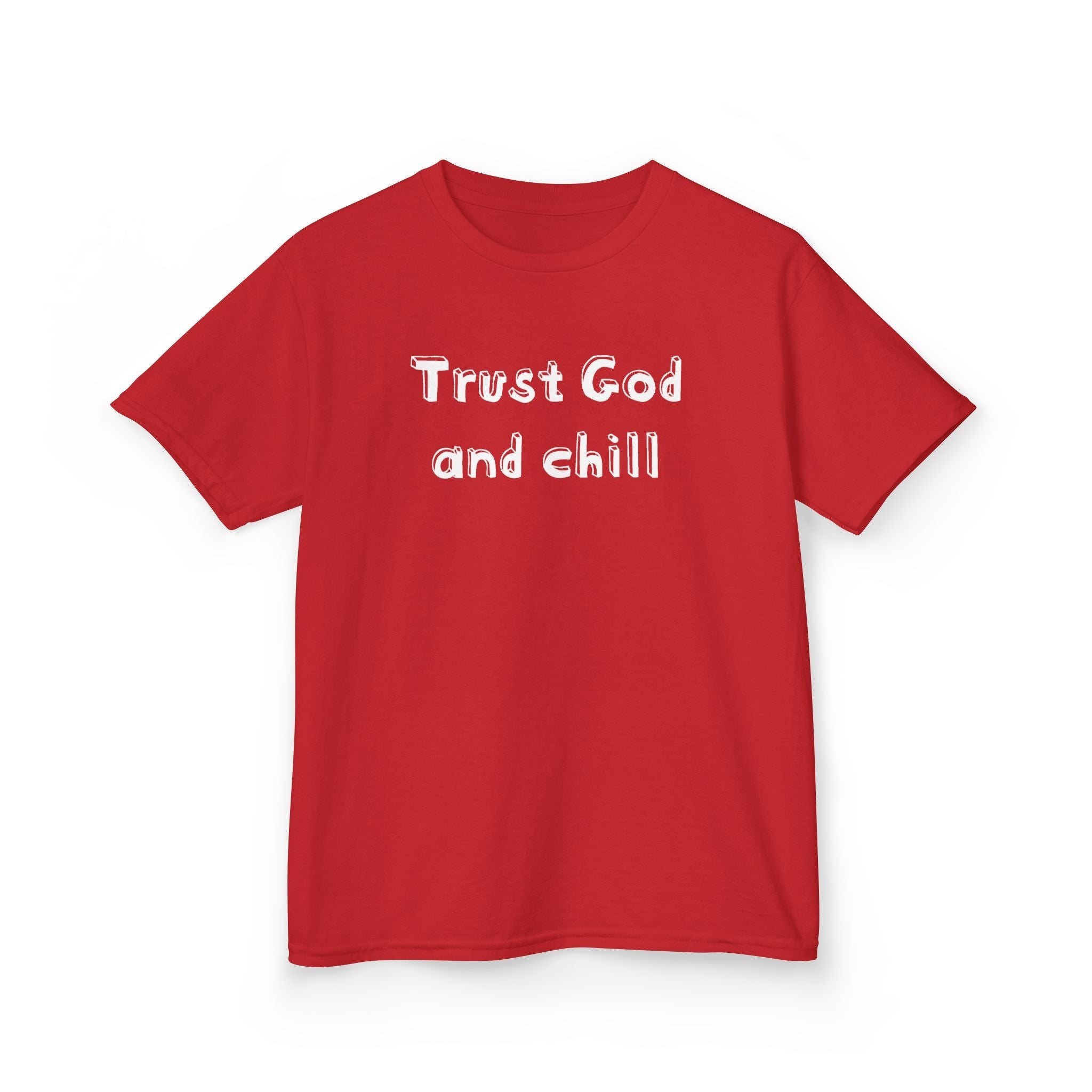 Faith Based Kids T-Shirt - Trust God and Chill | Kids clothes by atgodanddesigns