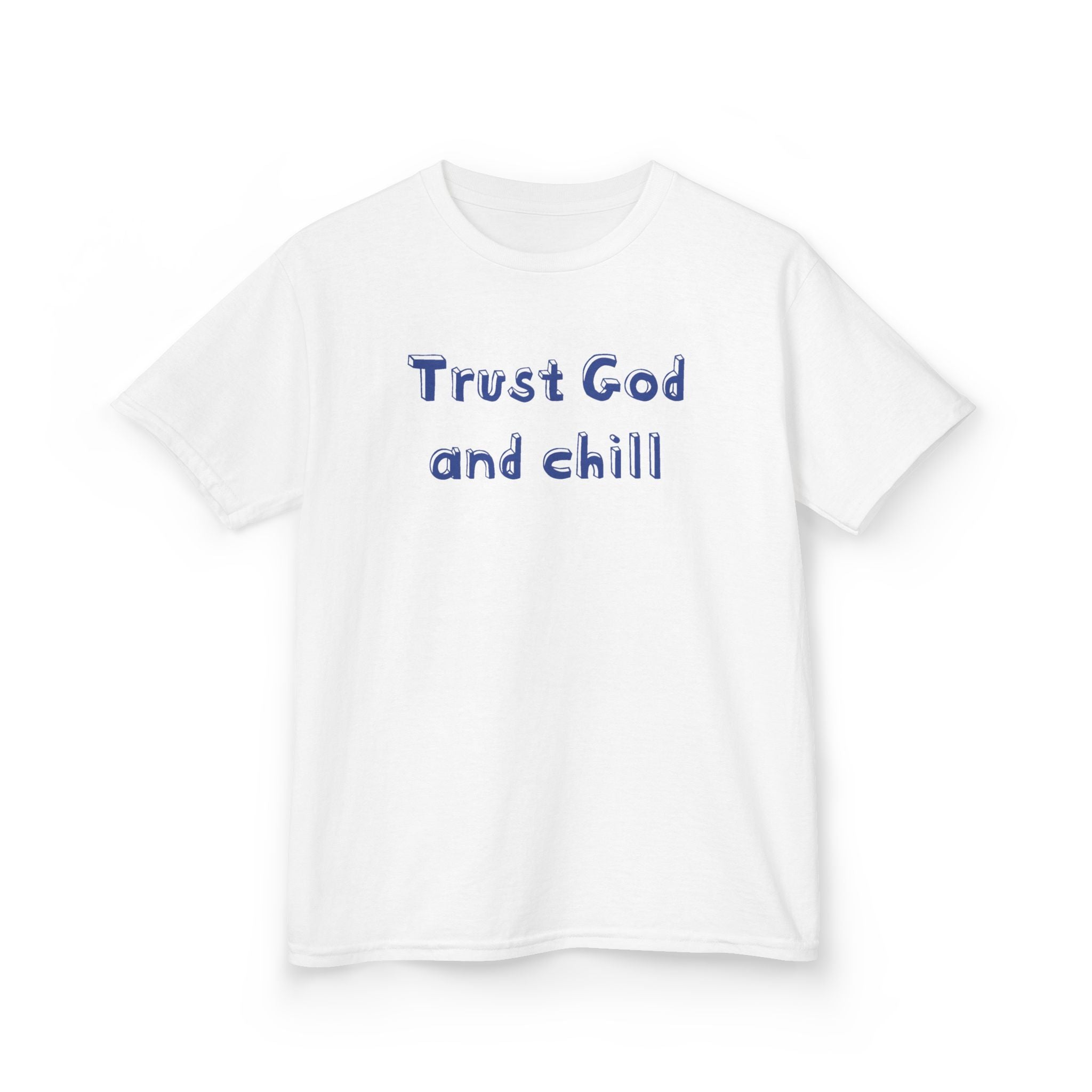 Faith Based Kids T-Shirt - Trust God and Chill | Kids clothes by atgodanddesigns