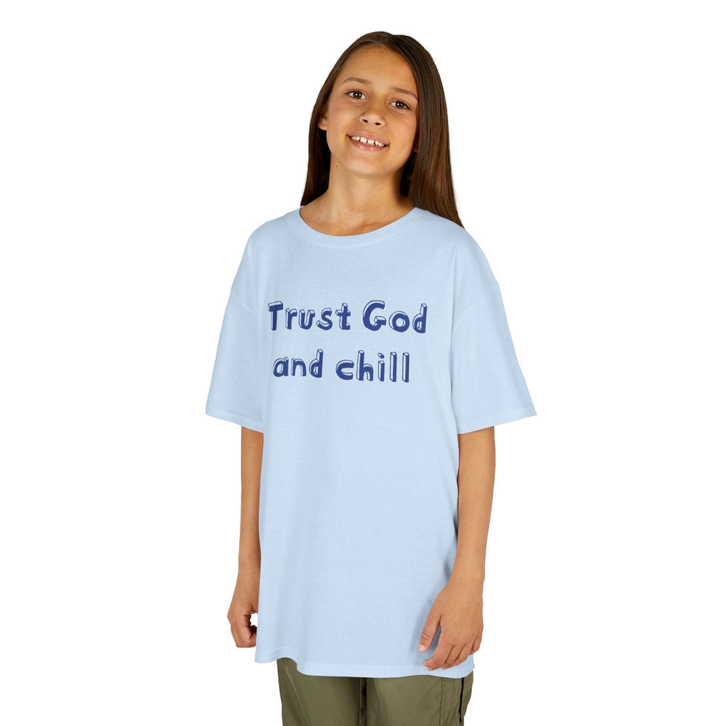 Faith Based Kids T-Shirt - Trust God and Chill | Kids clothes by atgodanddesigns