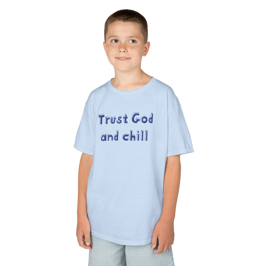 Faith Based Kids T-Shirt - Trust God and Chill | Kids clothes by atgodanddesigns