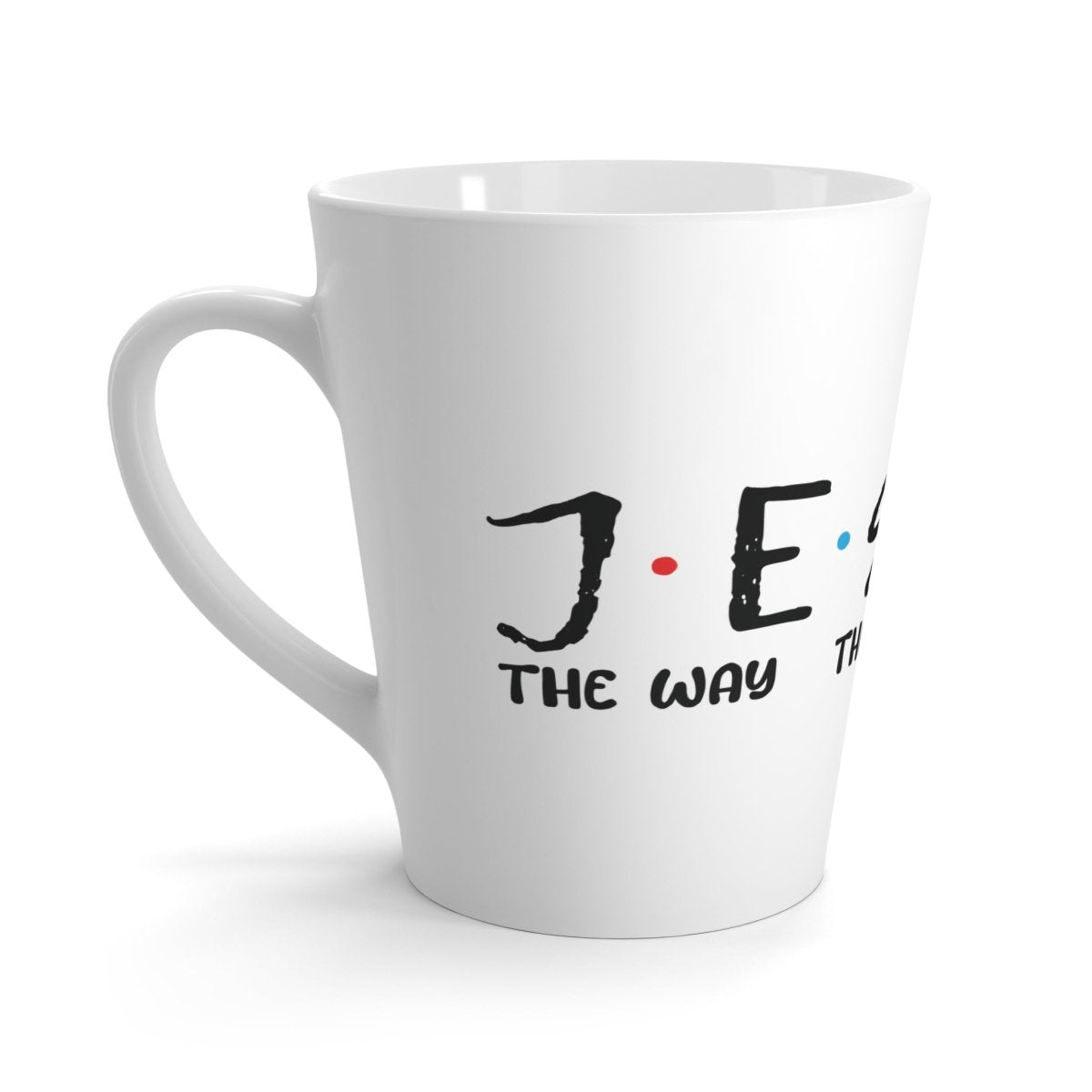 Faith Based Latte Mug (12oz) - Jesus. The Way. The Truth, The Lie | Mug by atgodanddesigns