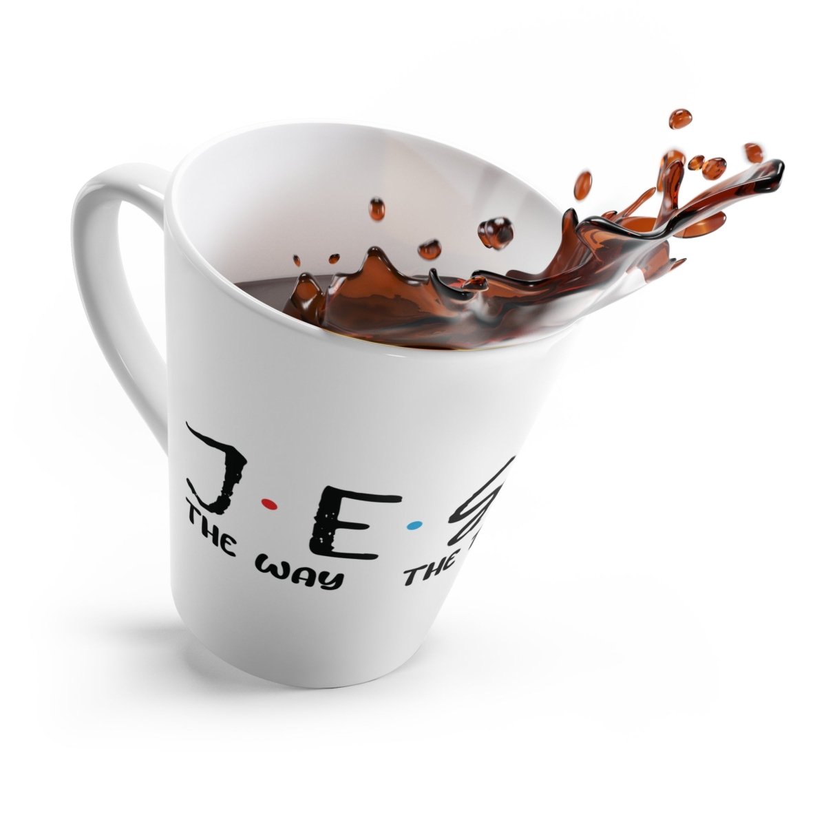 Faith Based Latte Mug (12oz) - Jesus. The Way. The Truth, The Lie | Mug by atgodanddesigns