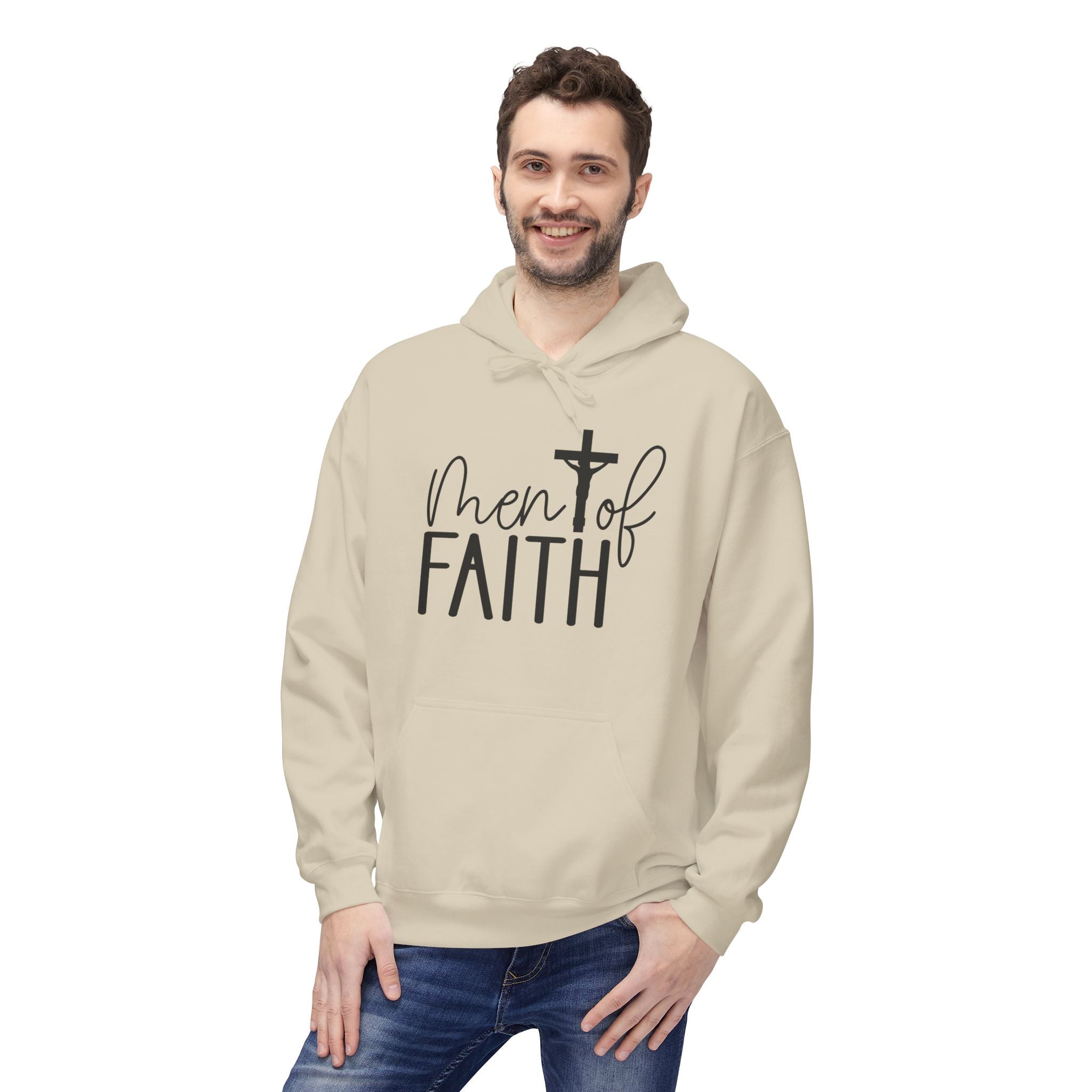 Faith Based Men's Fleece Hoodie - Men Of Faith | Hoodie by atgodanddesigns