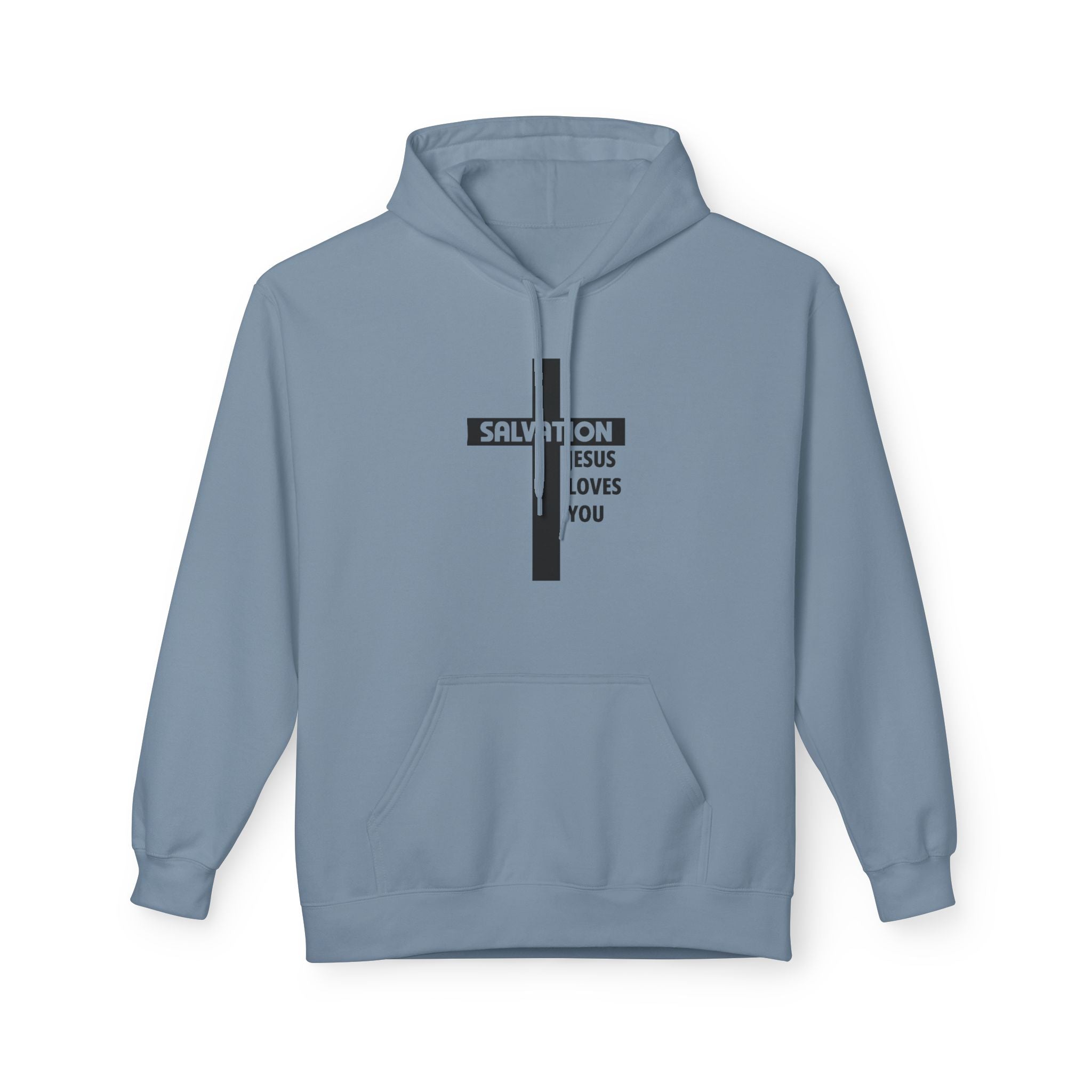 Faith Based Men's Fleece - Salvation | Hoodie by atgodanddesigns