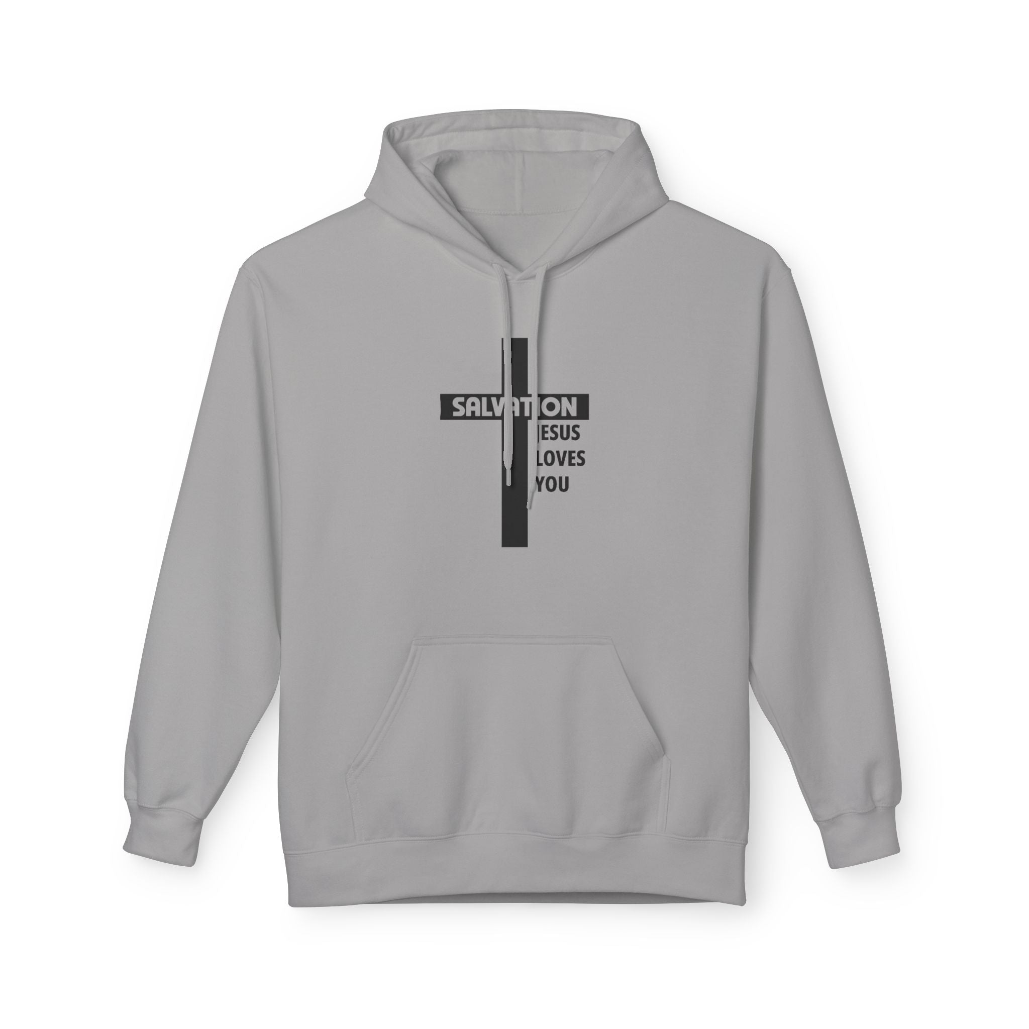 Faith Based Men's Fleece - Salvation | Hoodie by atgodanddesigns